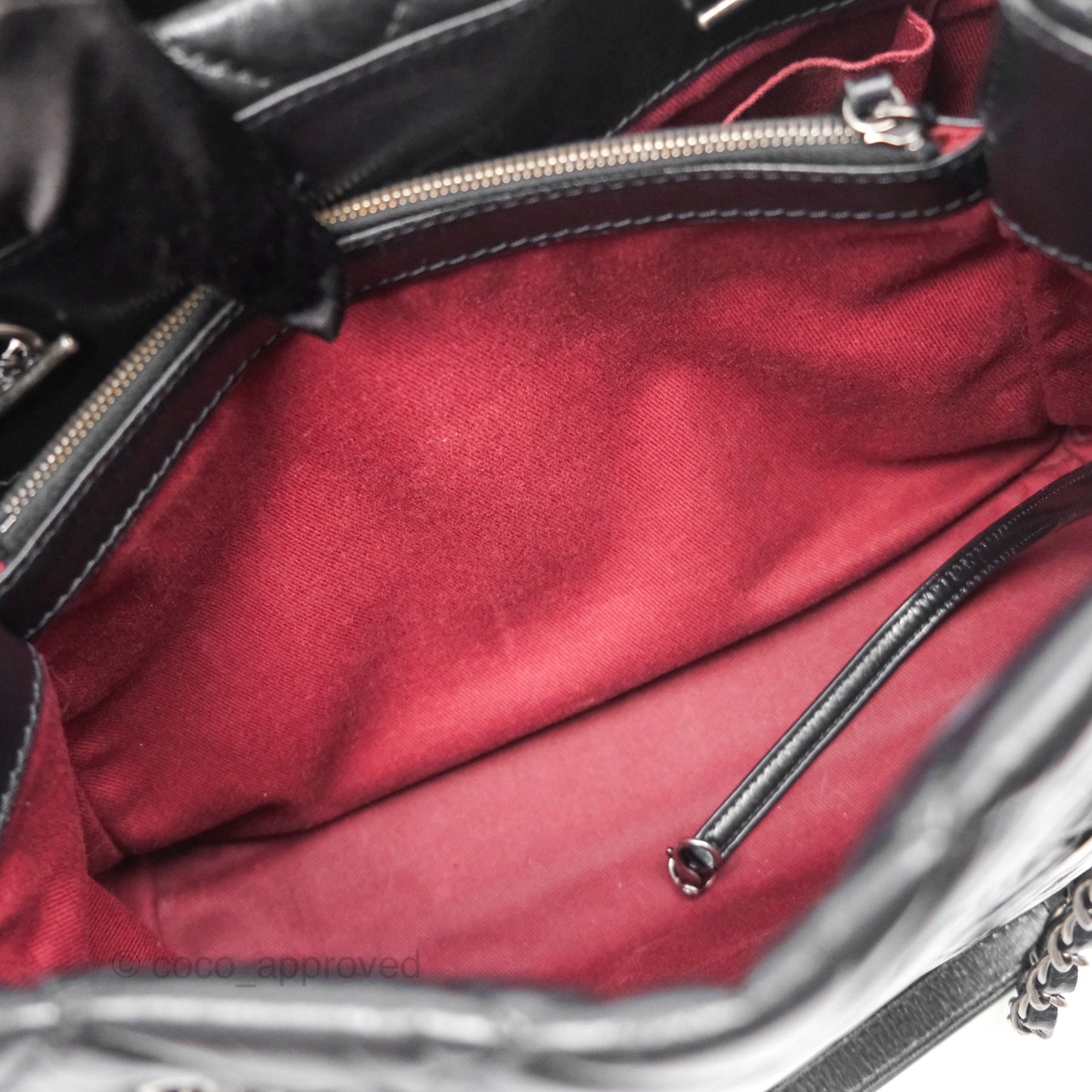 Chanel Large Shopping Tote Black Ruthenium Hardware