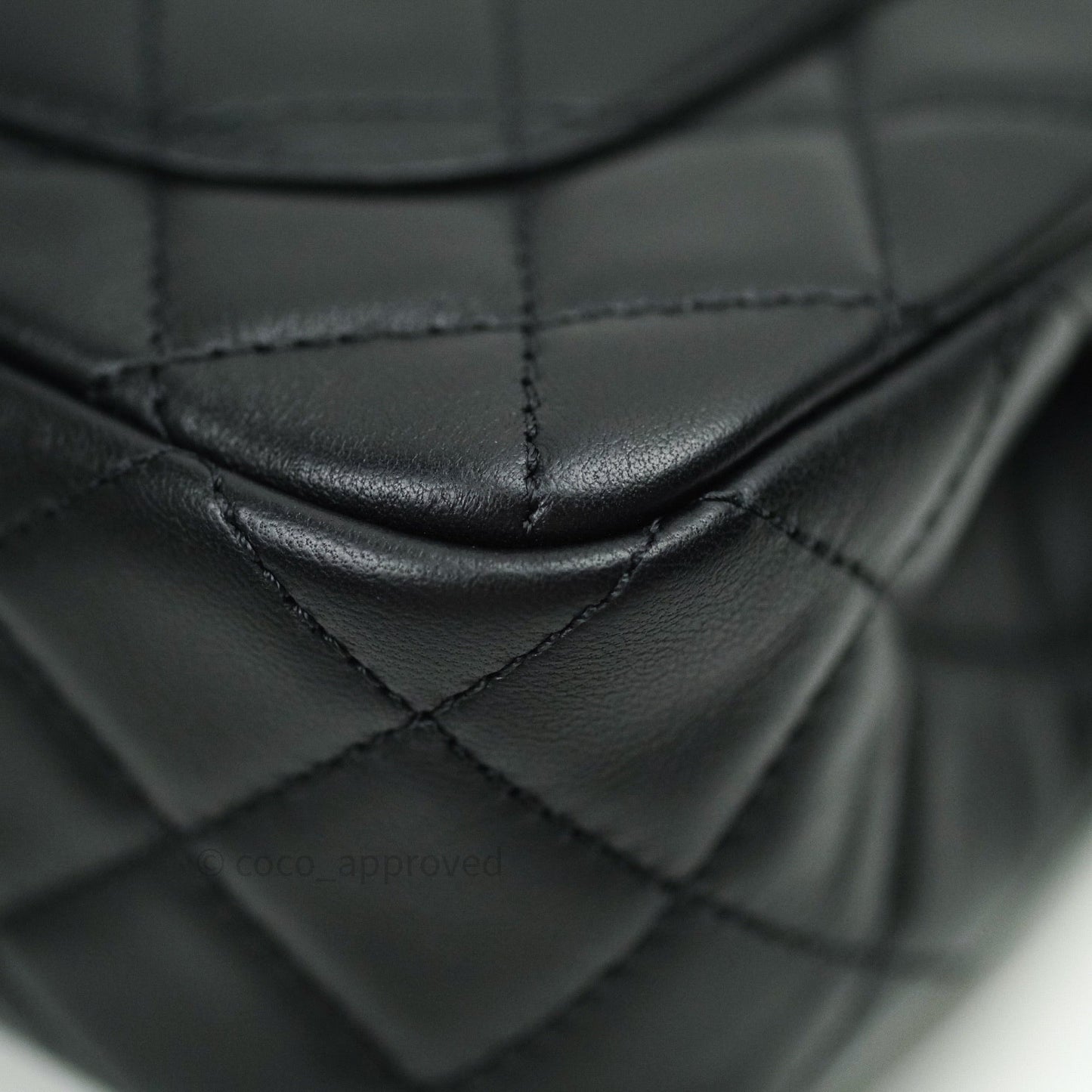 Chanel Mini Rectangular Pearl Crush Quilted Black Lambskin Gold Hardware