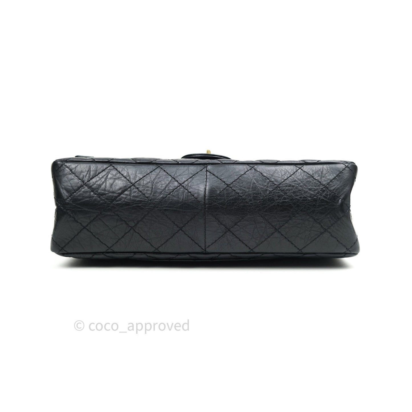 Chanel Reissue Quilted Aged Calfskin Black Gold Hardware 226