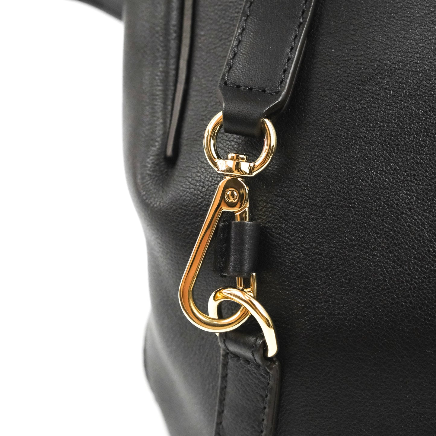 Chloe Small Faye Backpack Suede Calfskin Black Gold Hardware