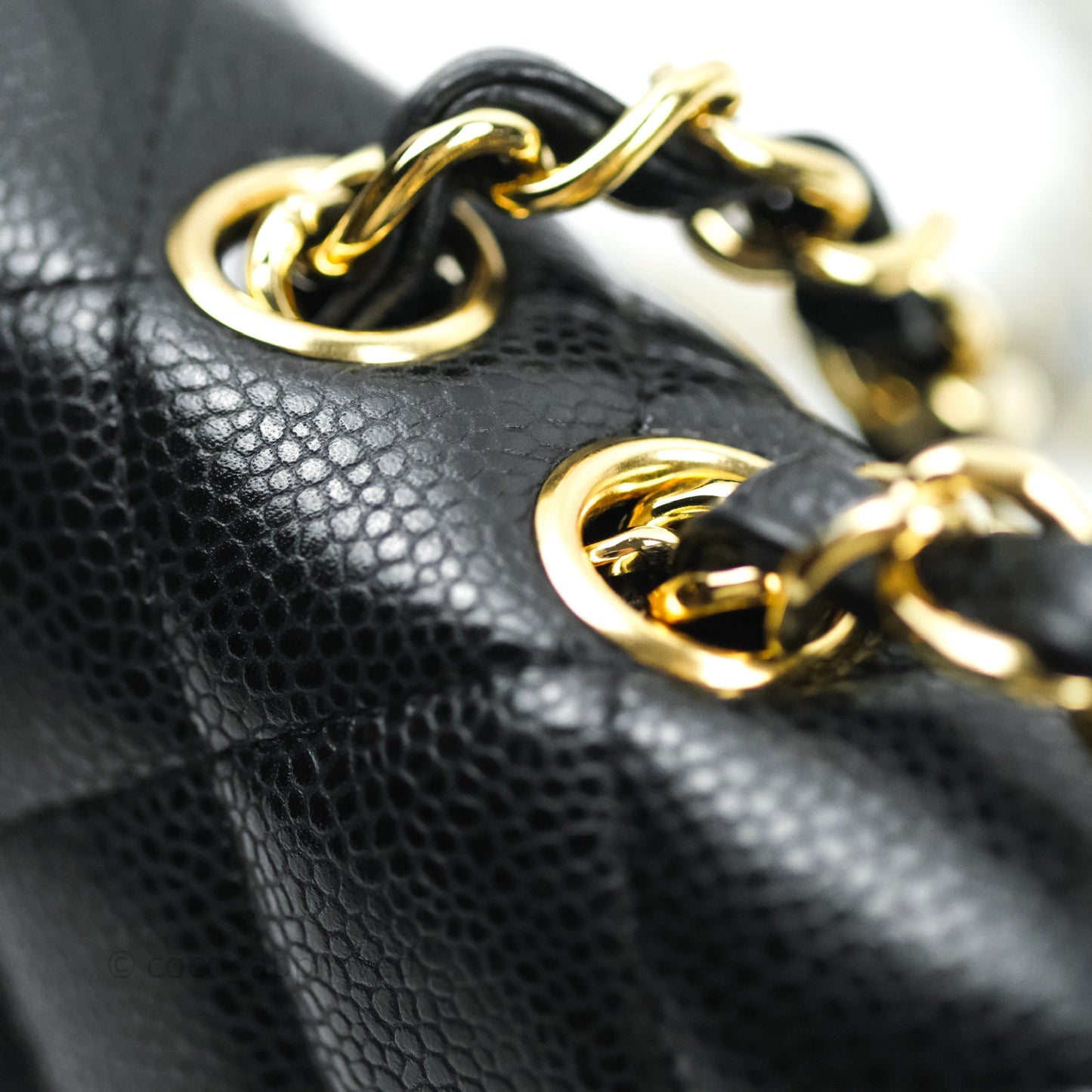 Chanel Jumbo Single Flap Black Caviar Gold Hardware⁣⁣