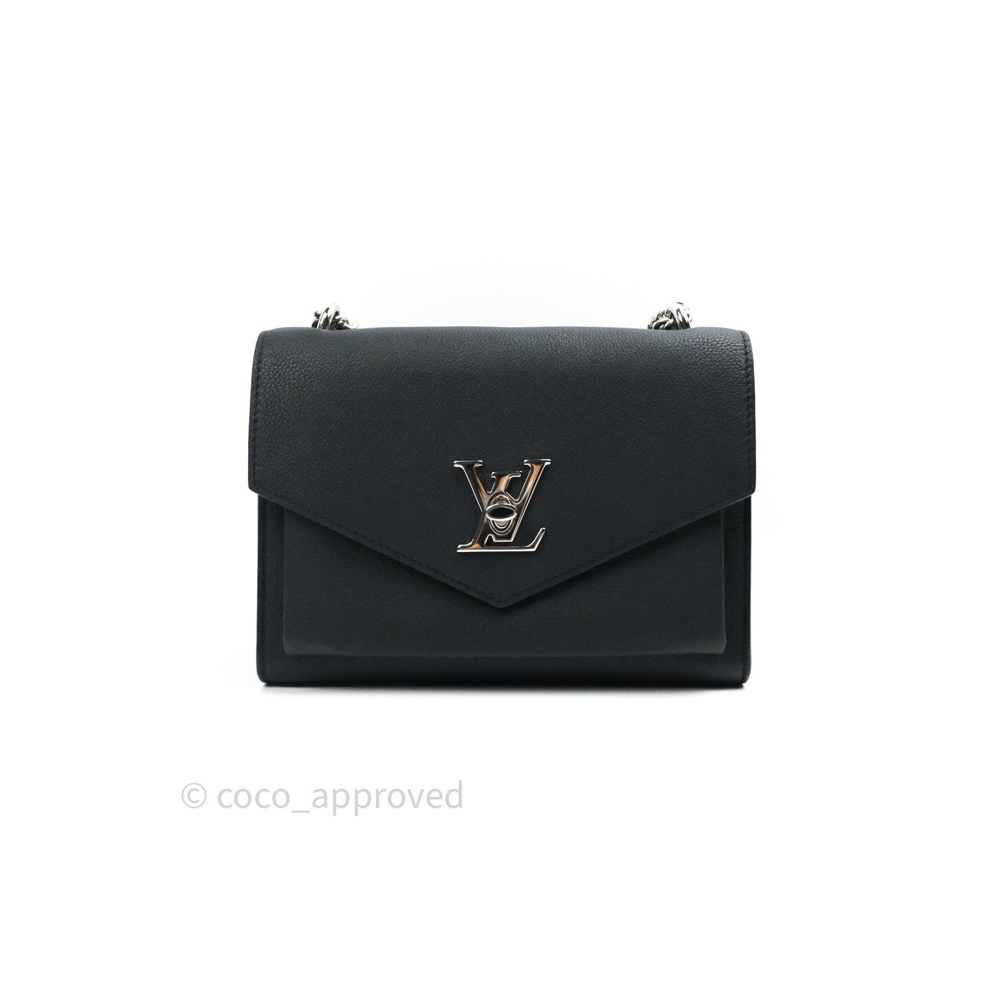 Louis Vuitton Calfskin My Lockme Chain Bag BB Black