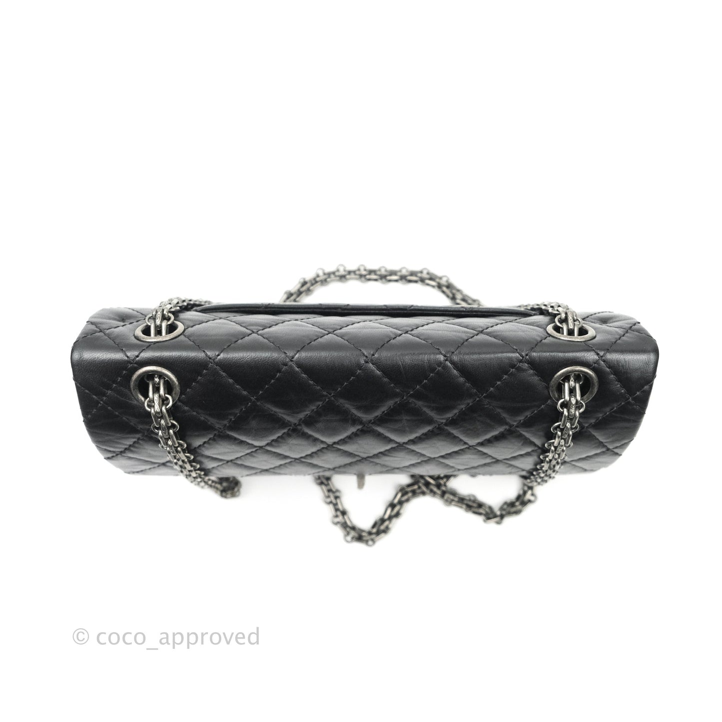 Chanel Reissue Quilted Aged Calfskin Black Ruthenium Hardware 225