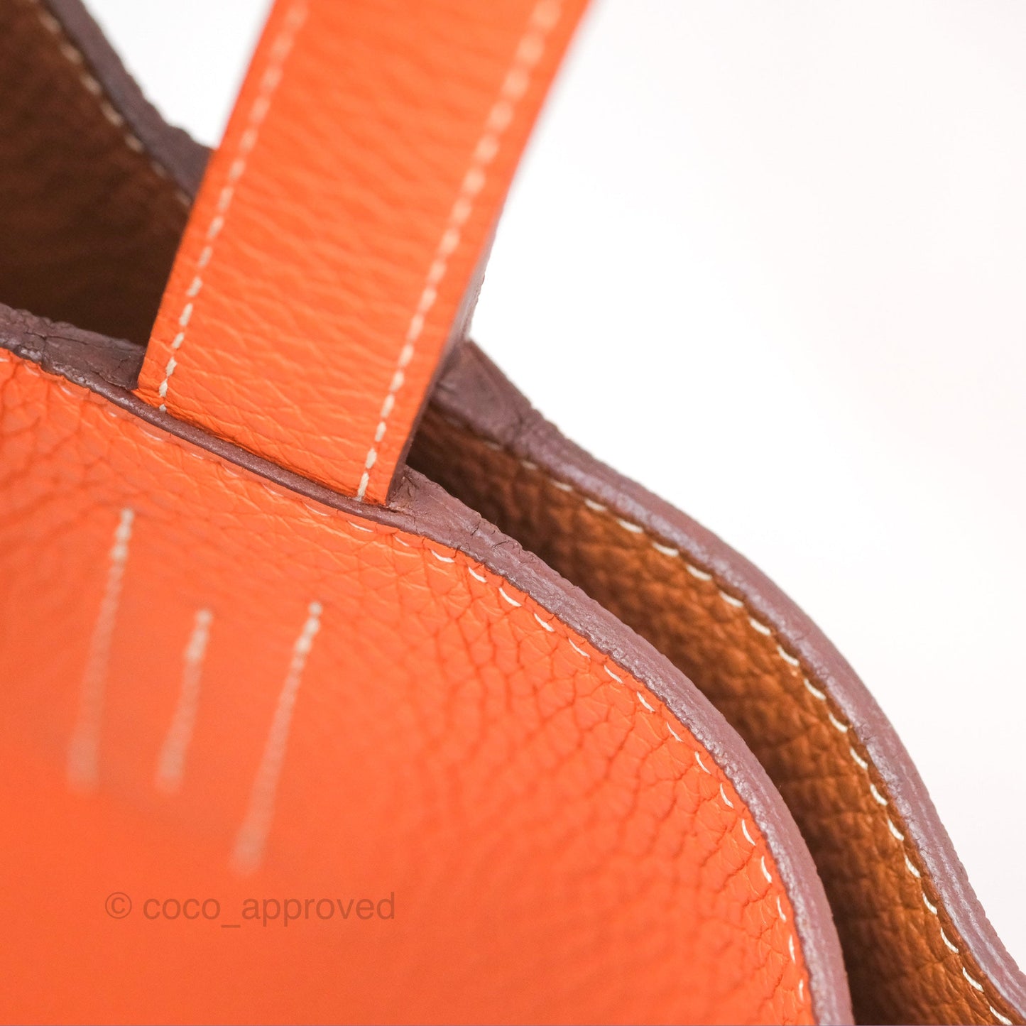 Hermès Double Sens Tote 36 Gold/ Orange Clemence