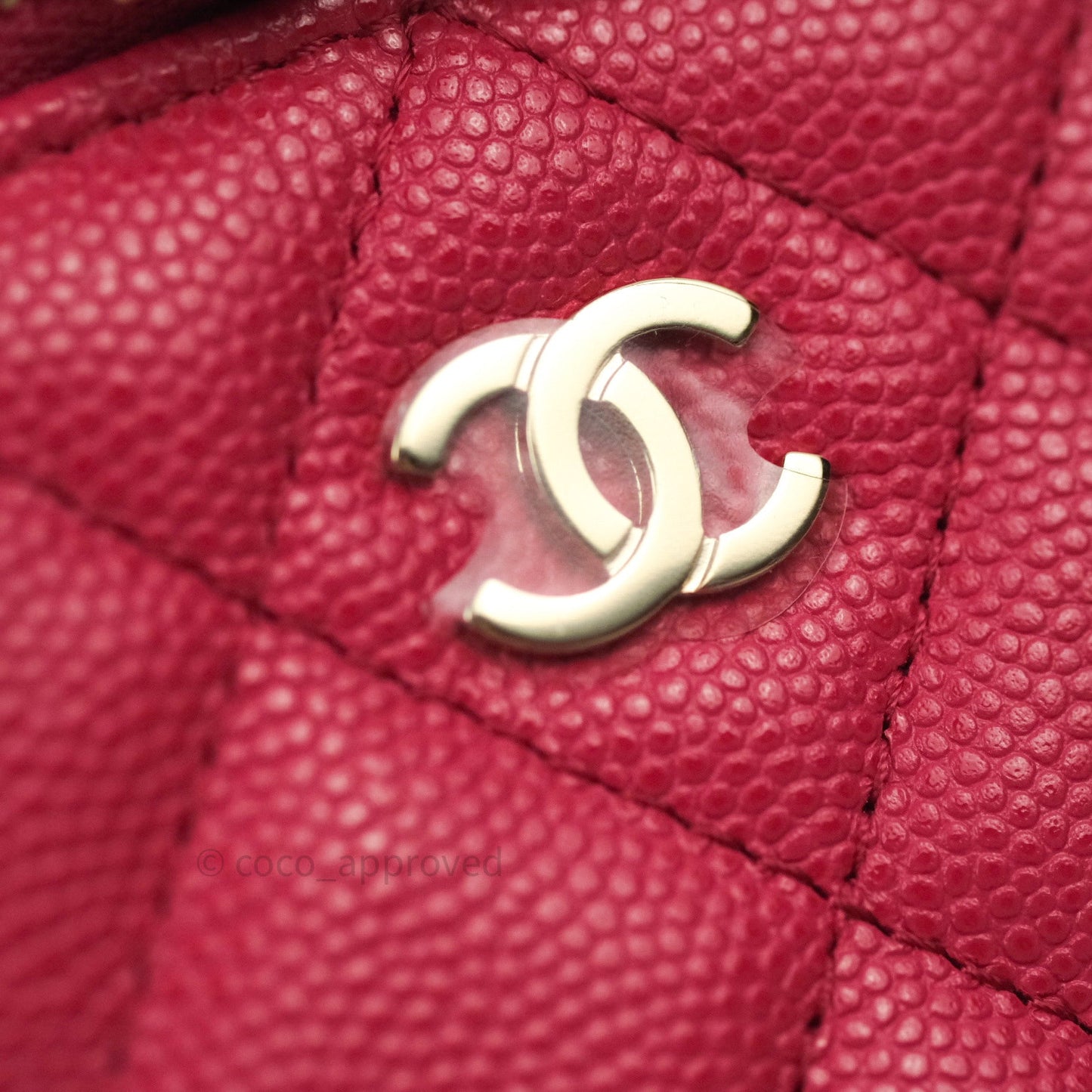 Chanel Mini Vanity Classic With Chain Pink Caviar Gold Hardware