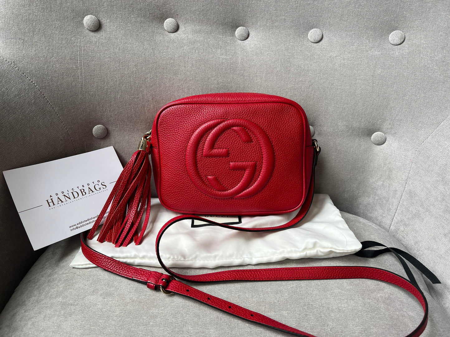 Luxury Gucci Red Soho Disco