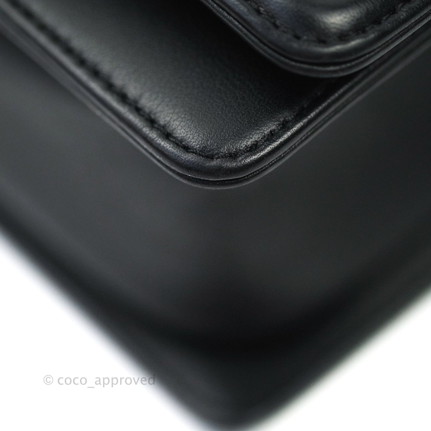 Chanel Quilted Medium Calfskin Boy Flap So Black Hardware