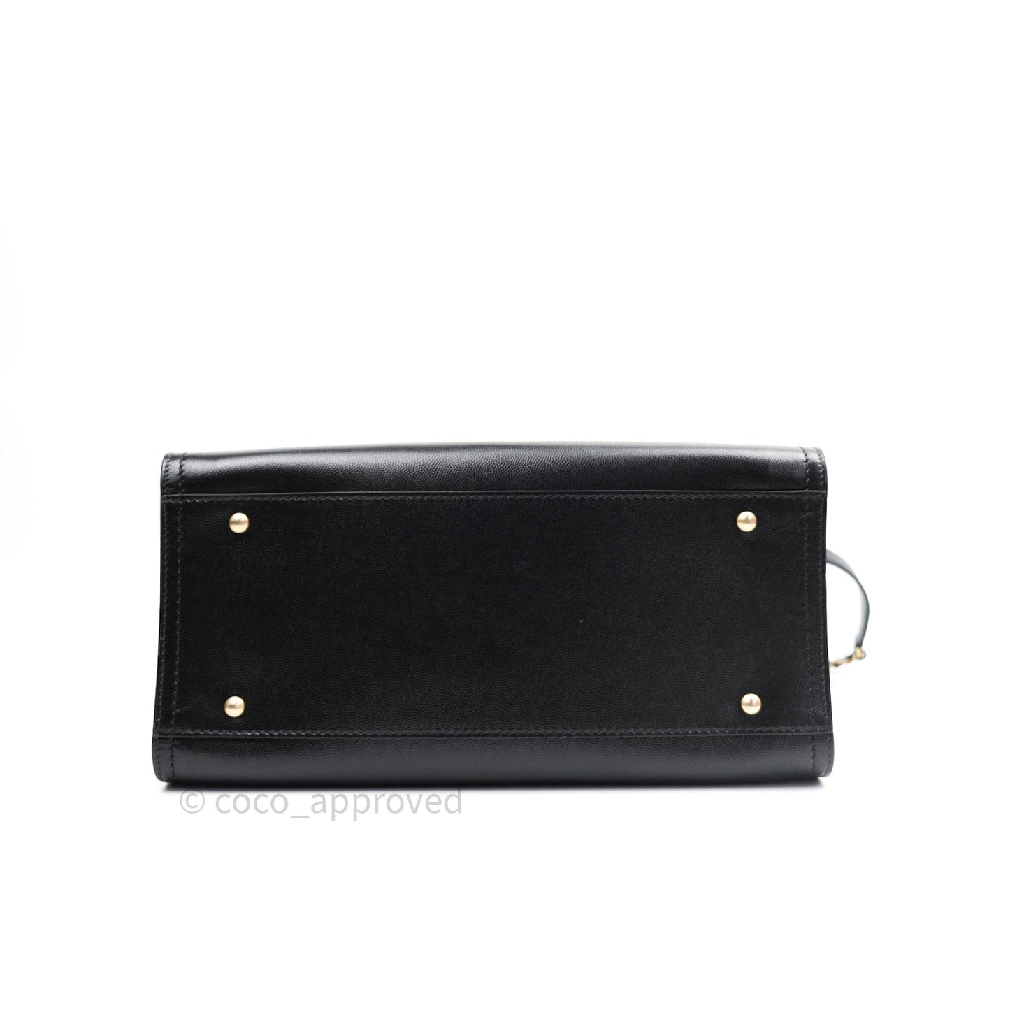 Chanel Small Studded Deauville Tote Black Caviar Gold Hardware