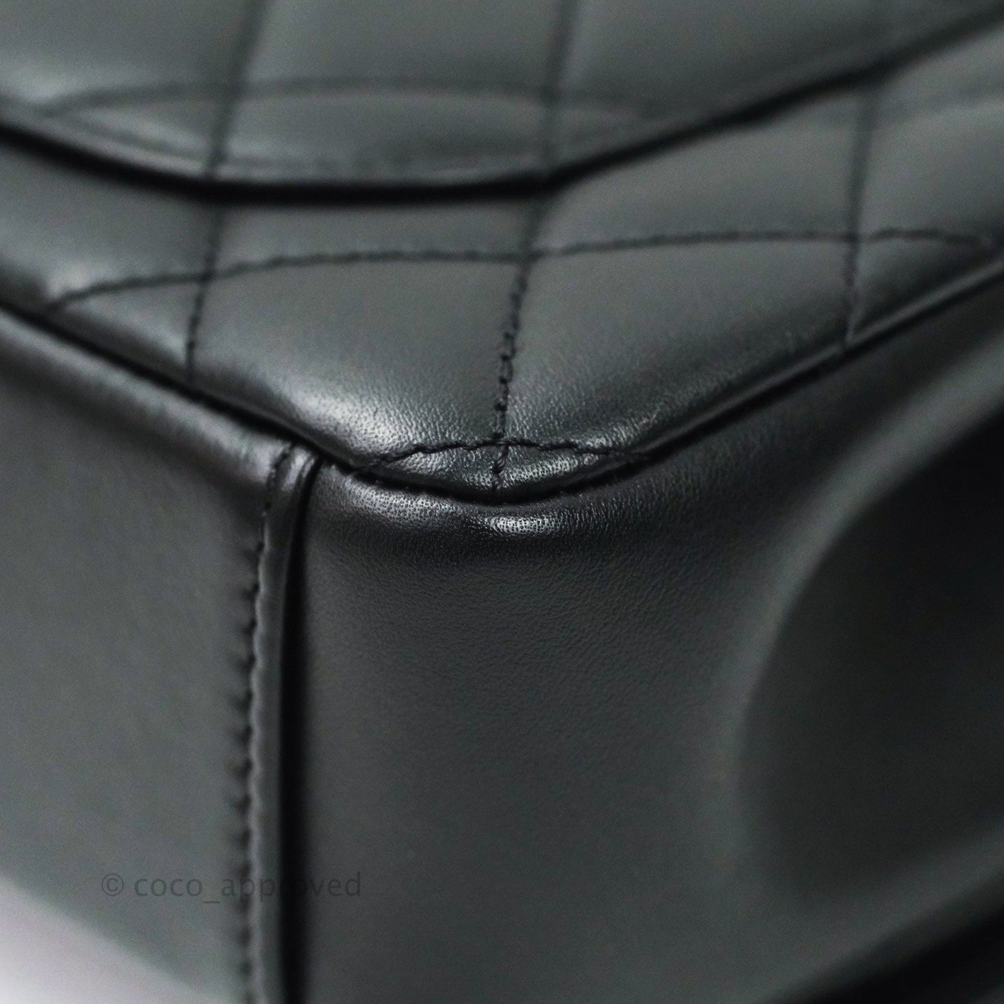 Chanel Quilted Small CC Filigree Flap Black Lambskin So Black Hardware