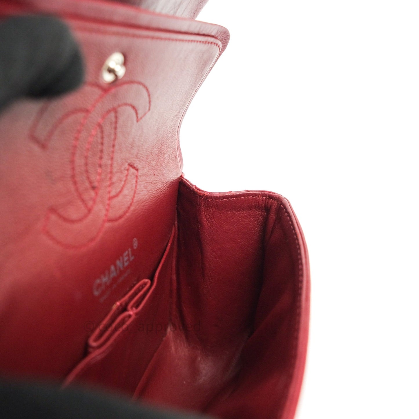 Chanel Mini Reissue 224 Dark Red Aged Calfskin Ruthenium Hardware