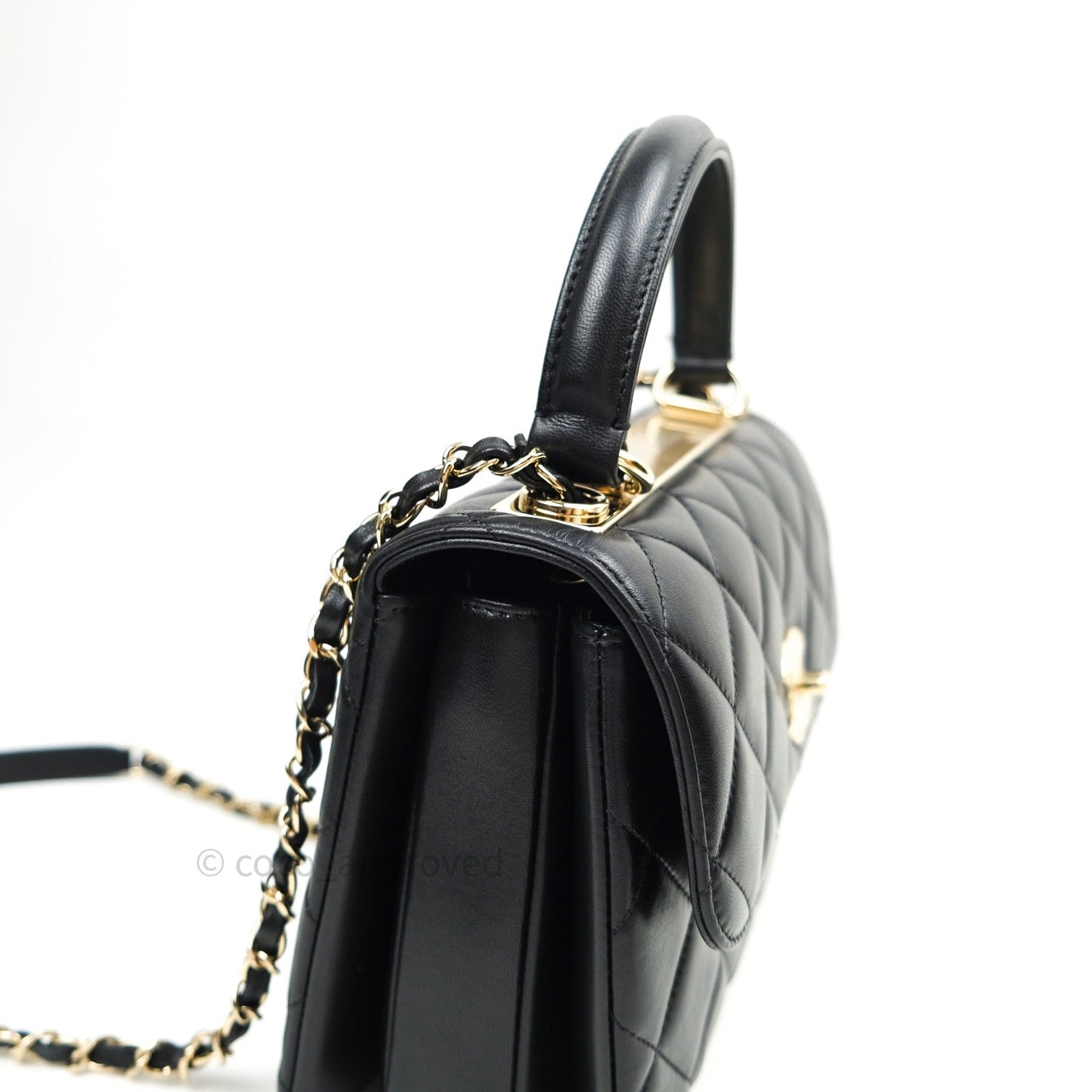 Chanel Trendy CC Small Black Lambskin Gold Hardware