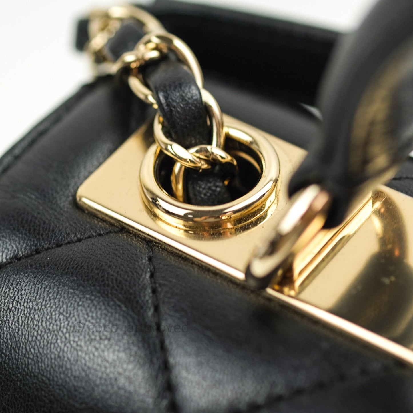 Chanel Trendy CC Small Black Lambskin Gold Hardware