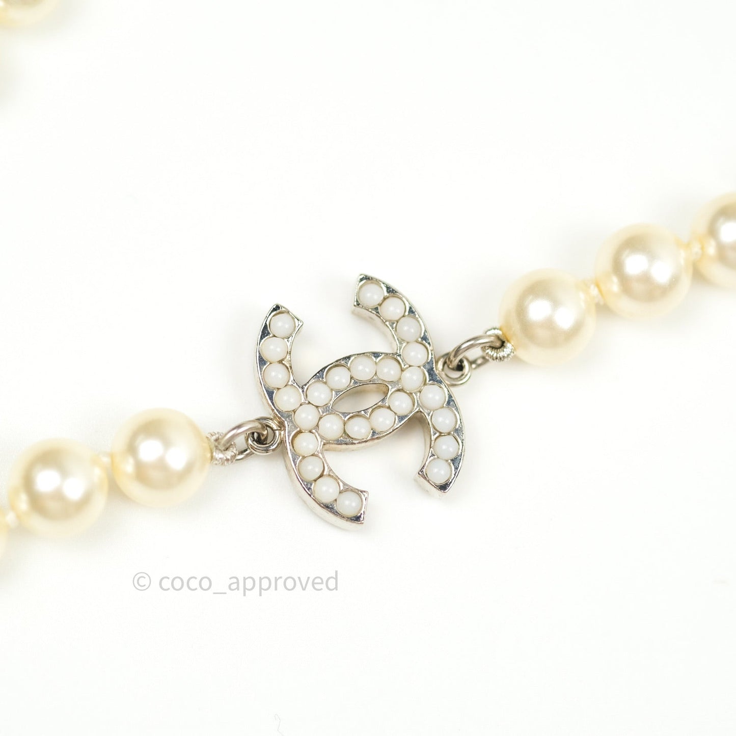 Chanel Long Pearl CC Necklace