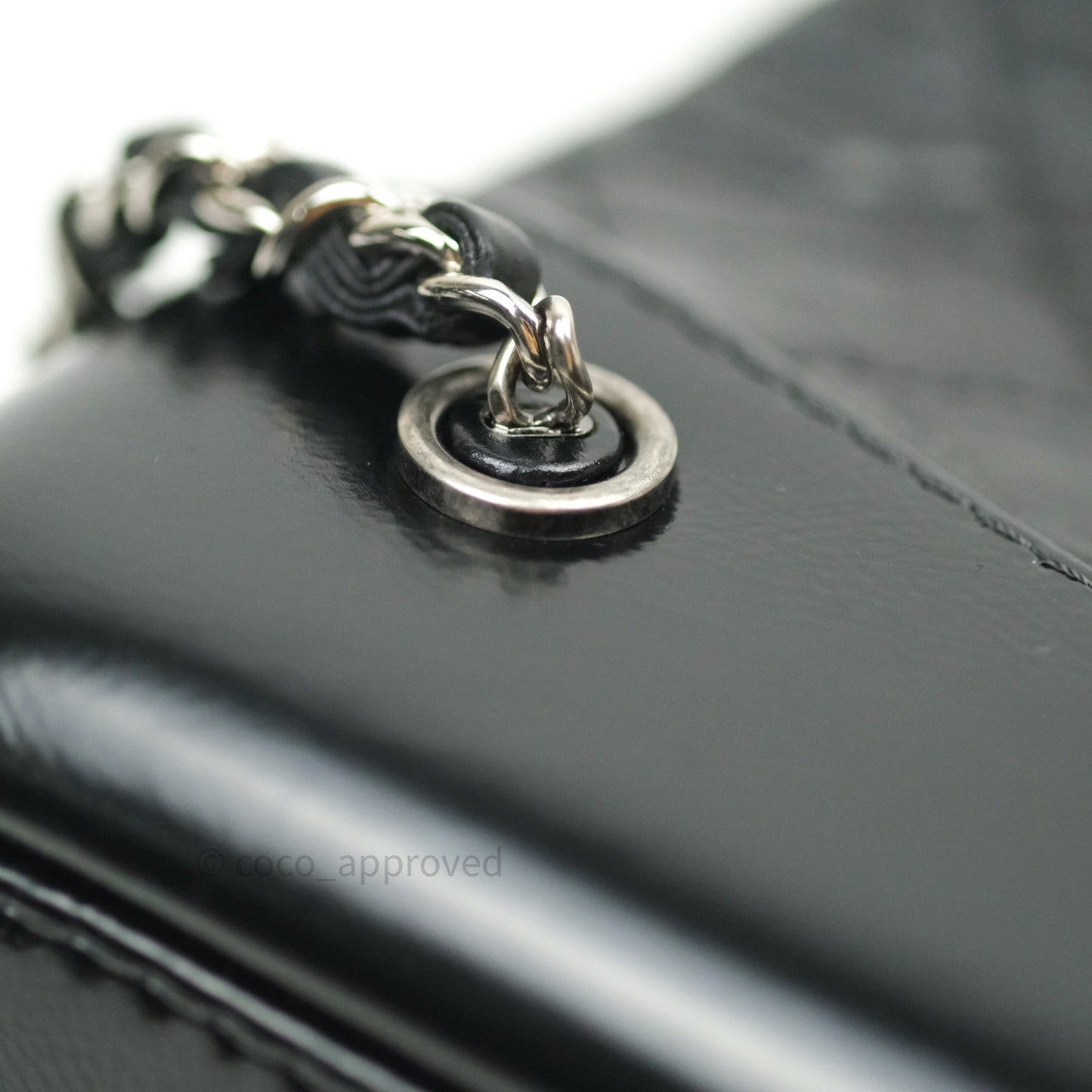 Chanel Gabrielle Backpack Black Aged Calfskin Small Black Mixed Hardware
