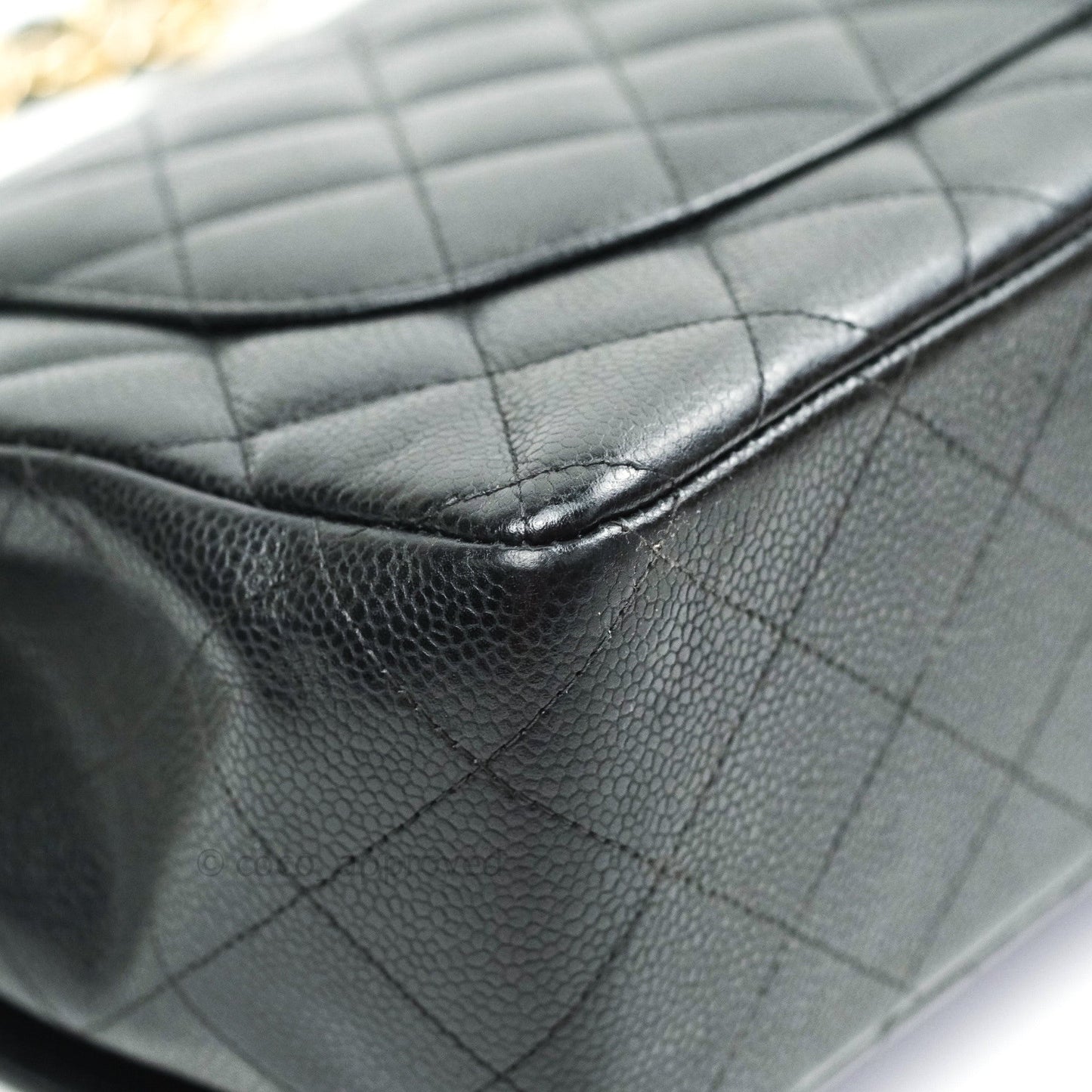 Chanel Jumbo Double Flap Black Caviar Gold Hardware⁣⁣