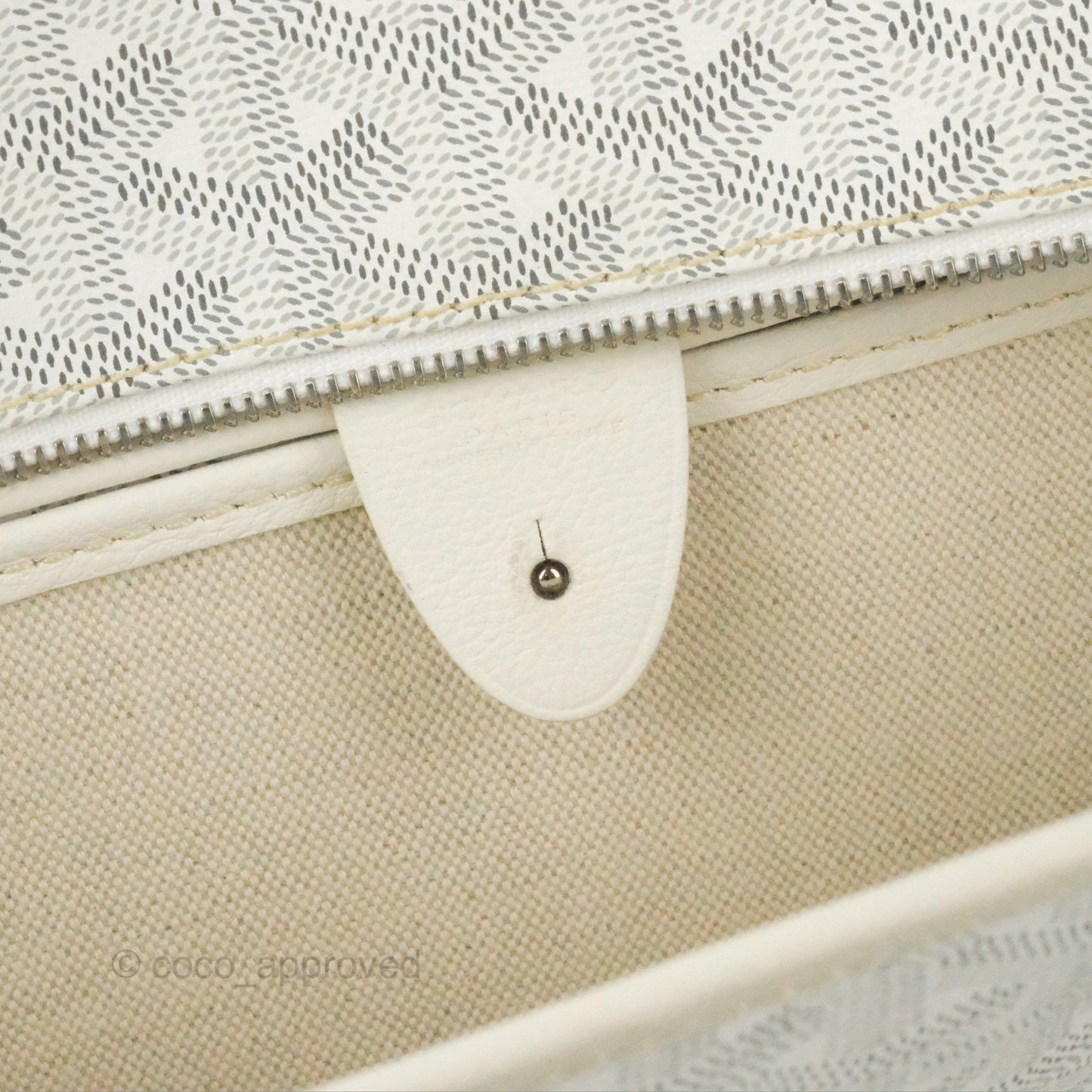 Goyard Artois Goyardine Canvas PM⁣⁣⁣⁣⁣⁣⁣⁣⁣⁣⁣⁣⁣⁣⁣⁣⁣⁣⁣⁣ White