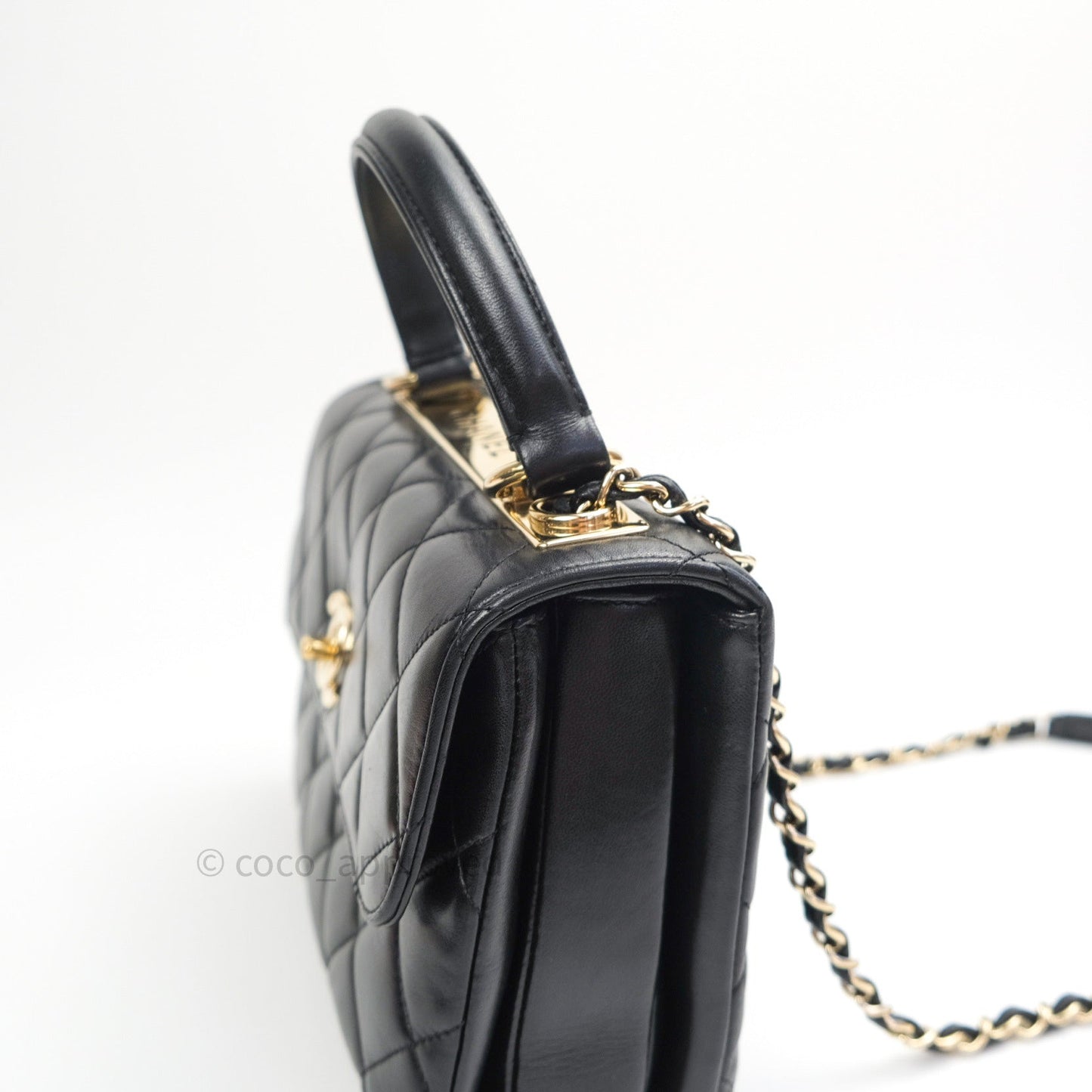 Chanel Trendy CC Small Black Lambskin Gold Hardware