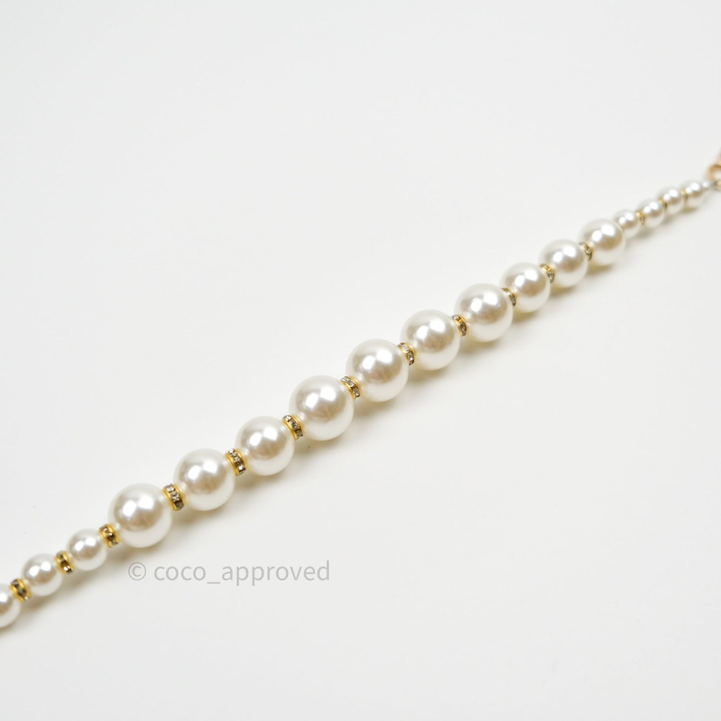 Pearl Chain with Rhinestones