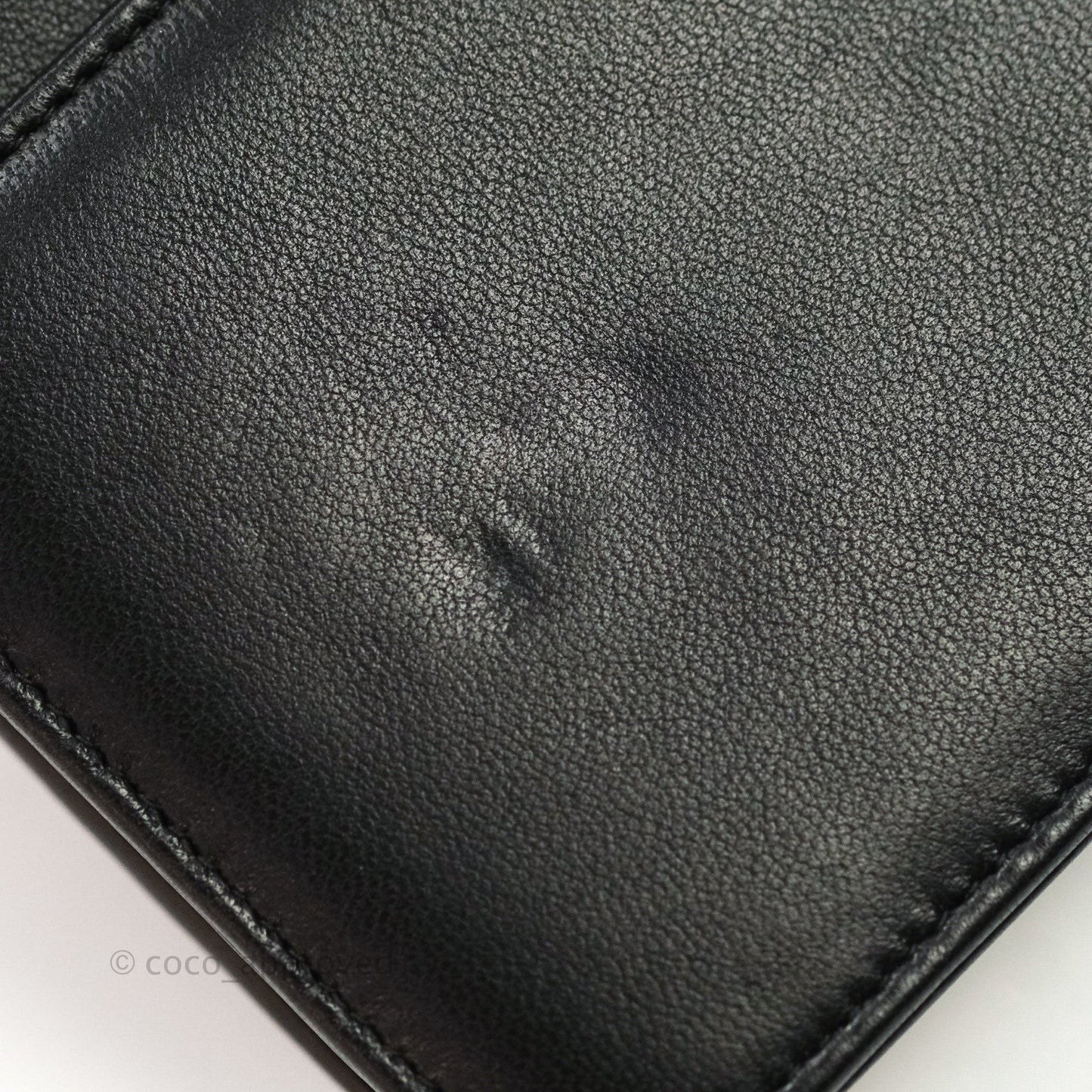 Chanel Quilted Wallet on Chain WOC Black Calfskin Gold Hardware