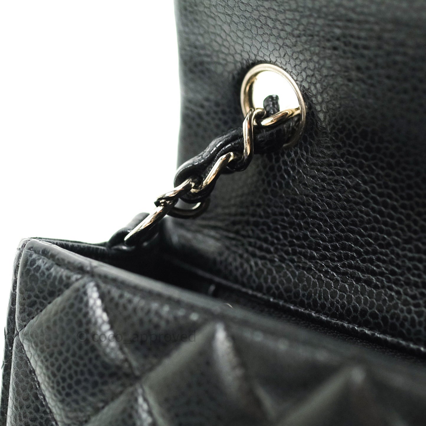 Chanel Quilted Mini Rectangular Black Caviar Silver Hardware
