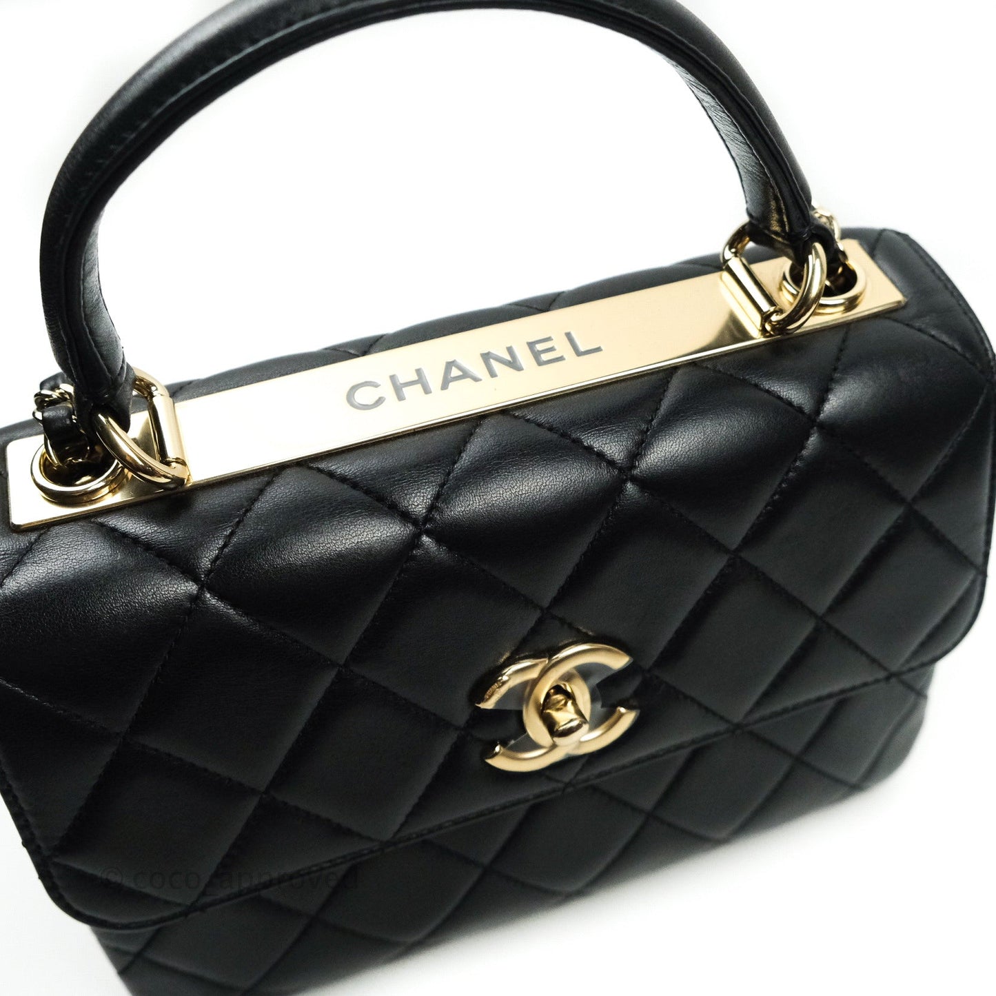 Chanel Trendy CC Small Black Lambskin Gold Hardware