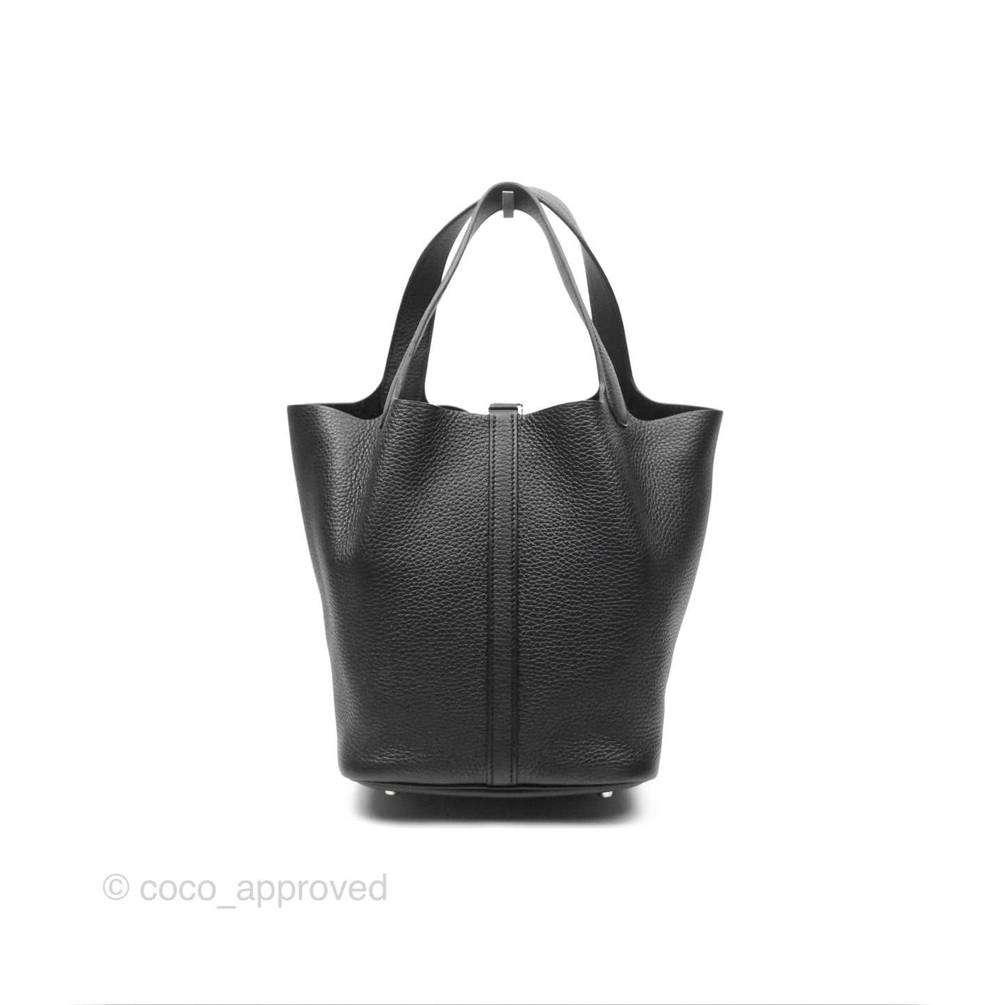 Hermès Picotin 22 Black Noir 89 Clemence Palladium Hardware