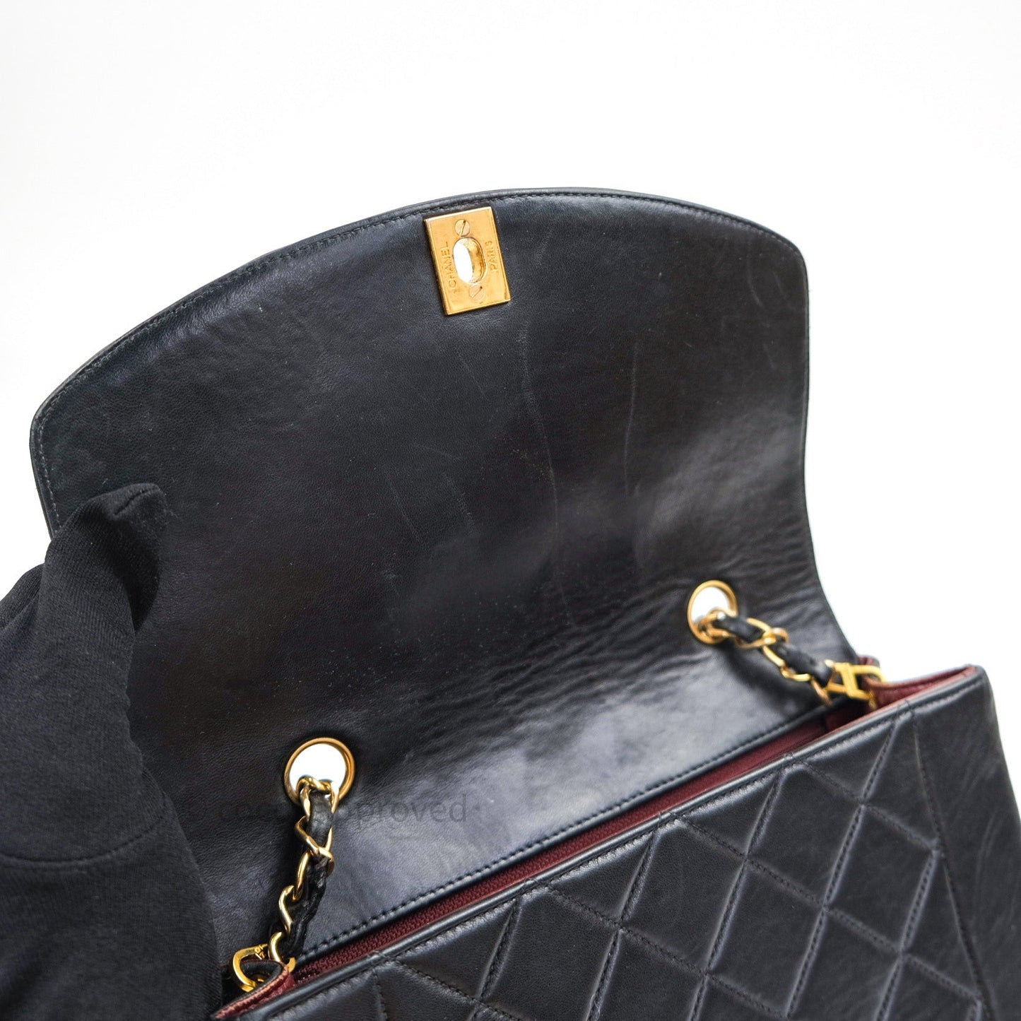 Chanel Black Quilted Lambskin Small Vintage Classic Diana Flap Bag