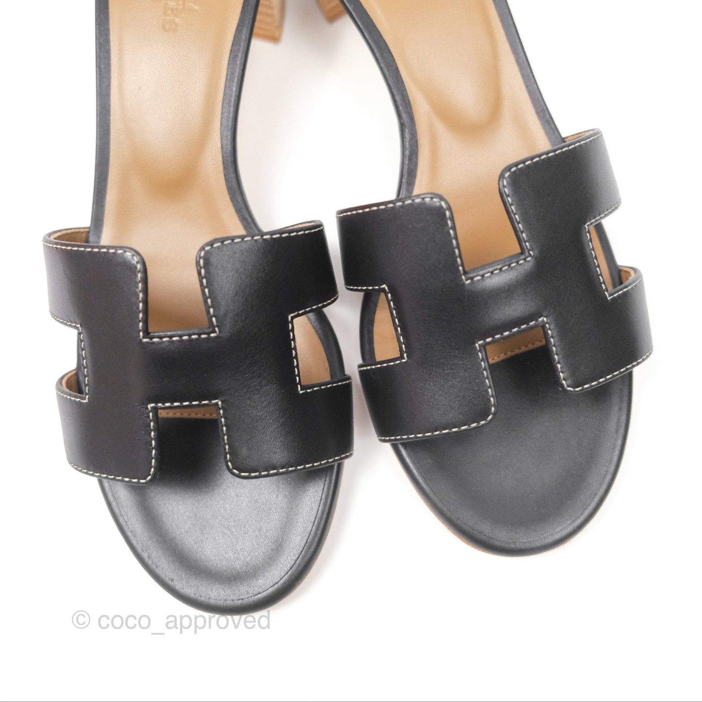 Hermès Oasis Noir 89 Sandals Size 36.5