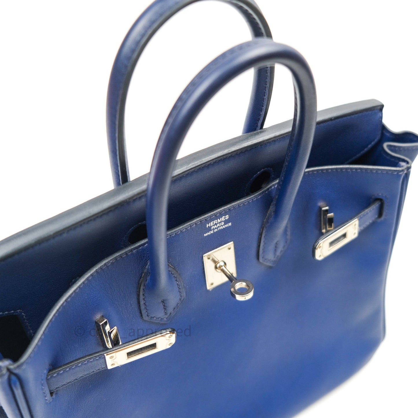 Hermès Birkin 25 Bleu Sapphir Swift Palladium Hardware
