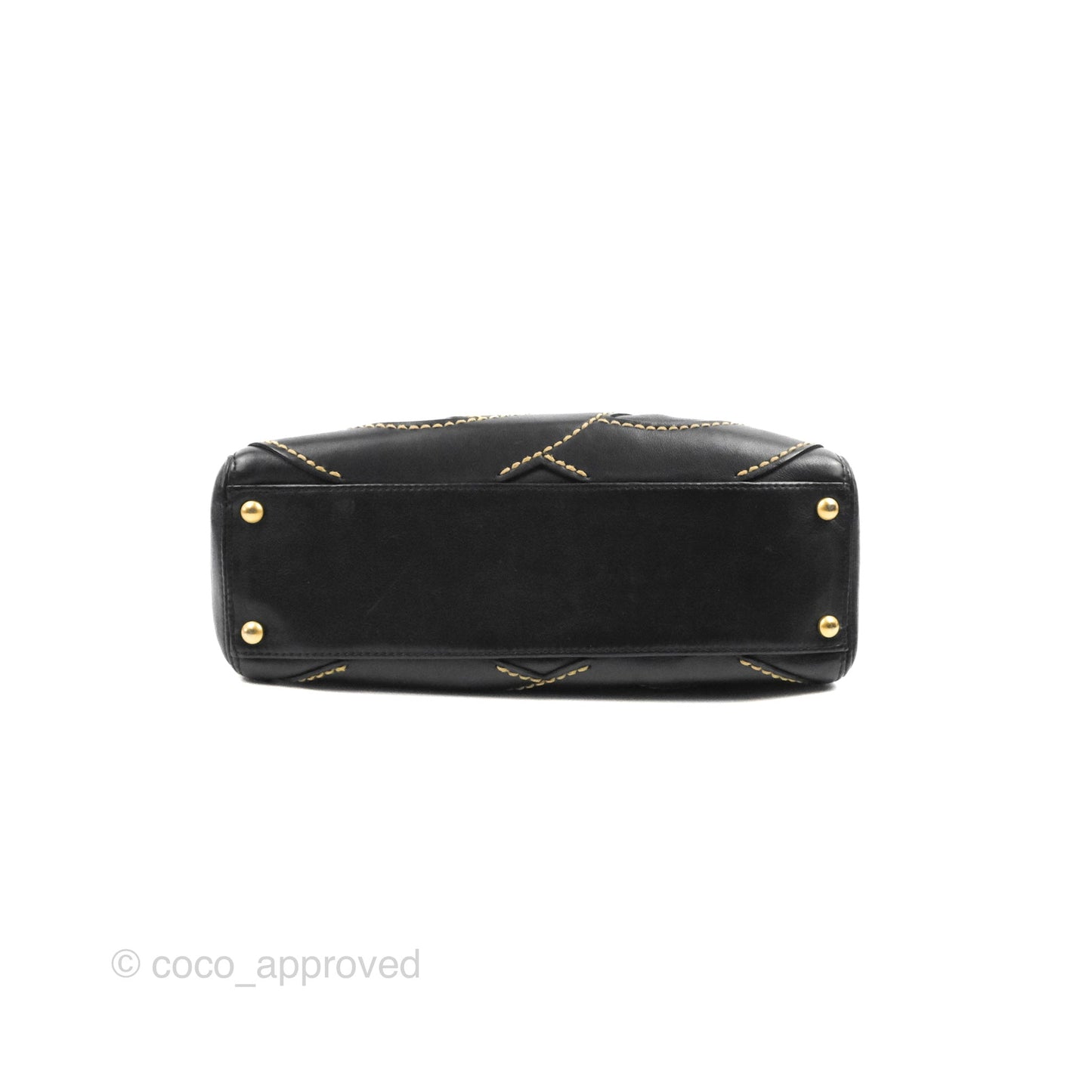 Chanel Vintage CC Shoulder Bag Black Calfskin