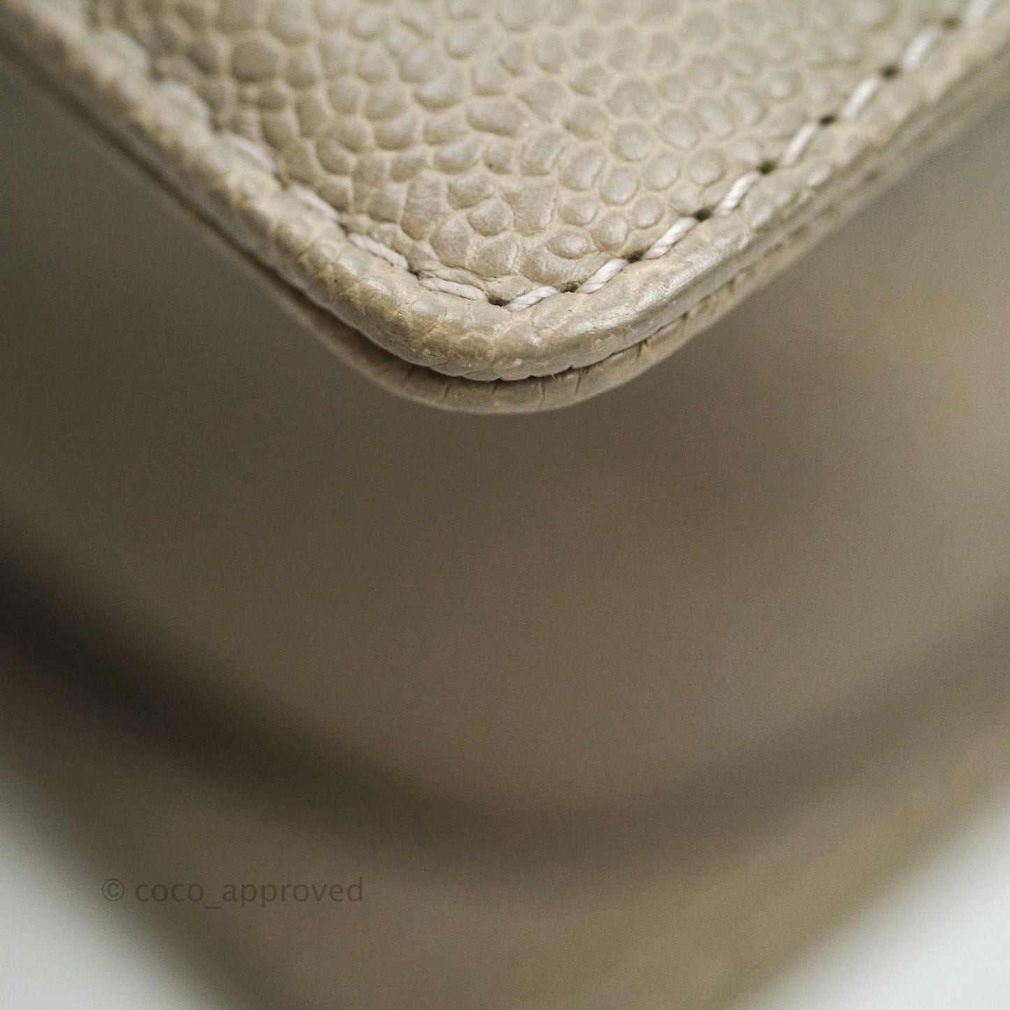 Chanel Boy Quilted Medium Taupe Grey Caviar Gold Hardware 14B