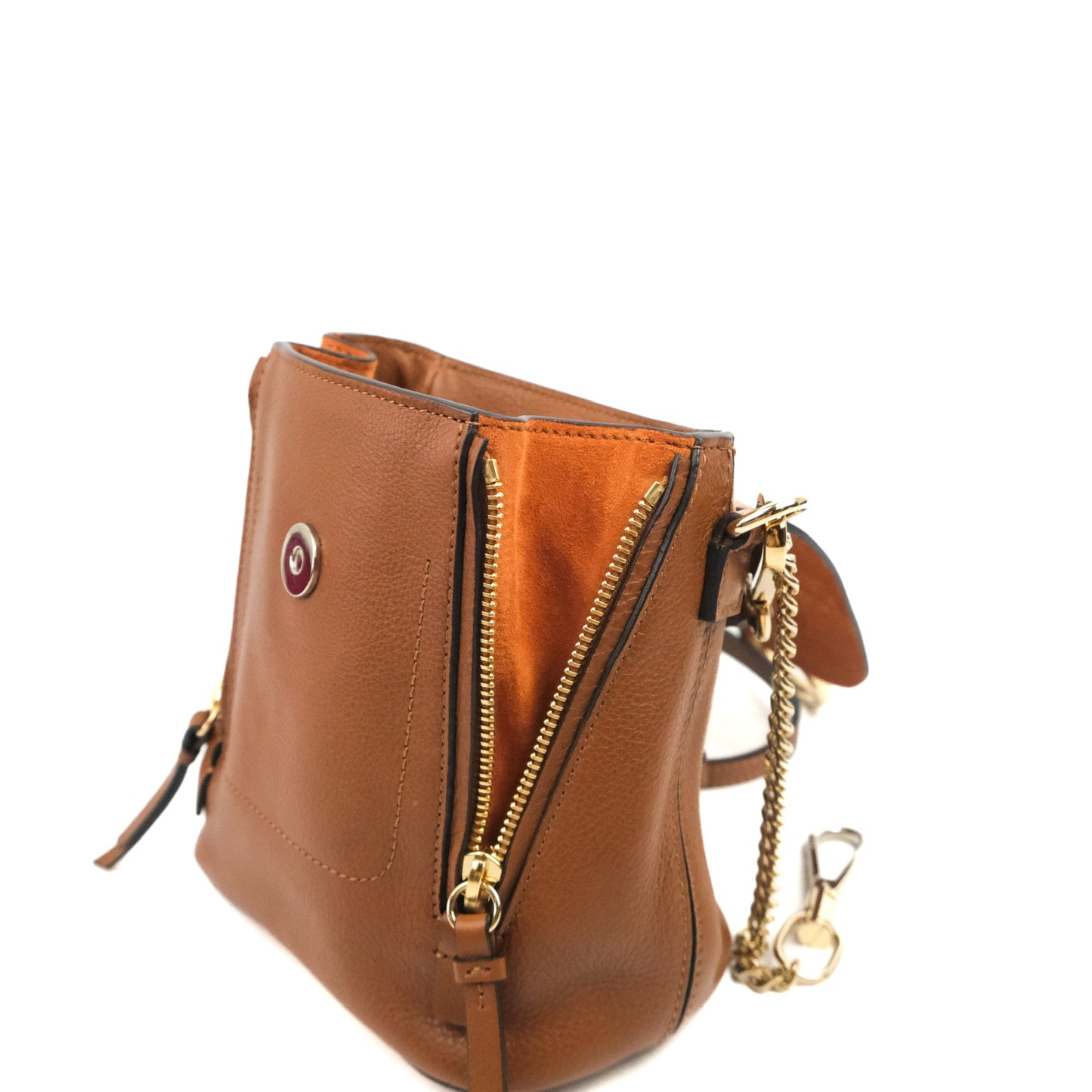 Chloé Mini Faye Backpack Brown
