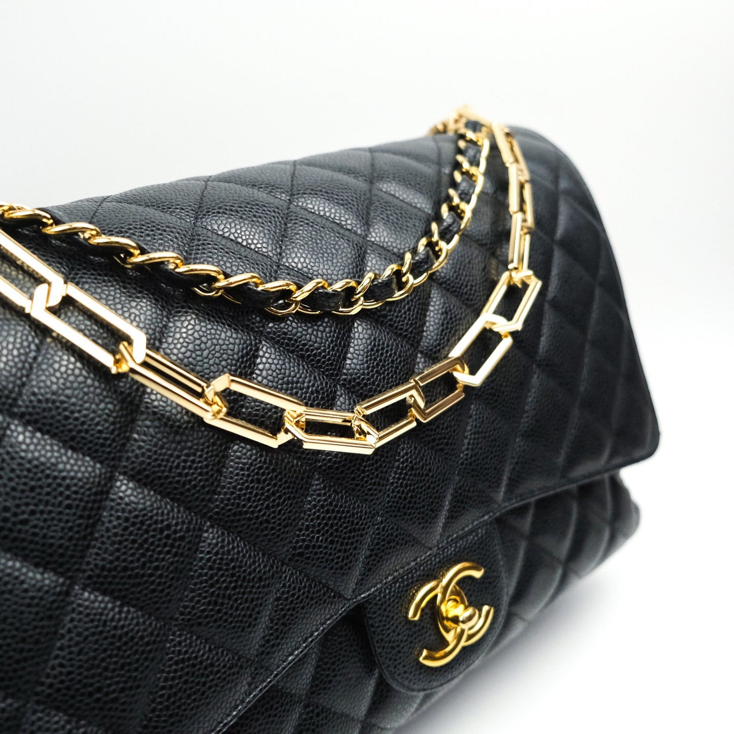 CK Thin Flat Chain (Gold)