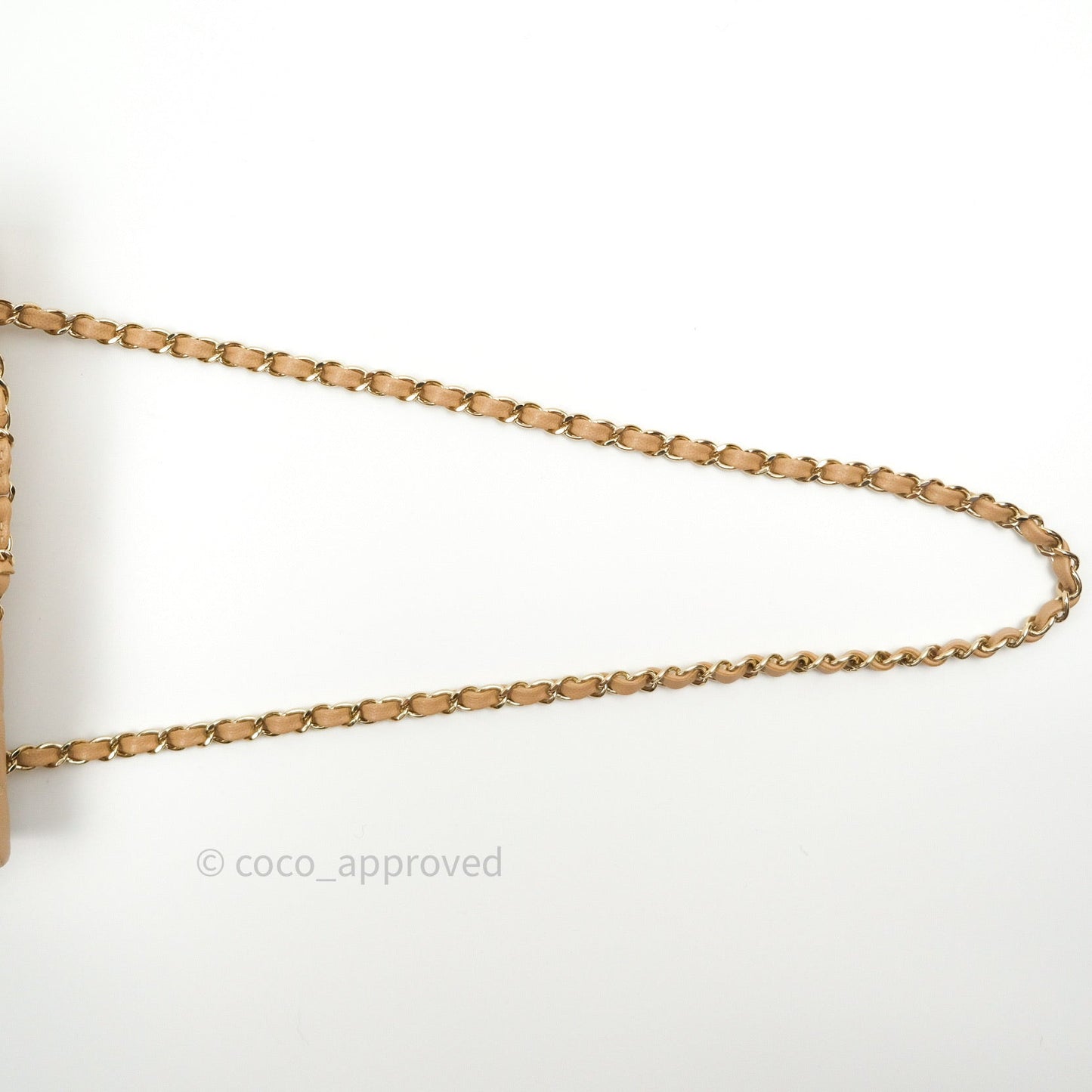 Chanel Quilted M/L Medium Double Flap Dark Beige Gold Hardware 19B