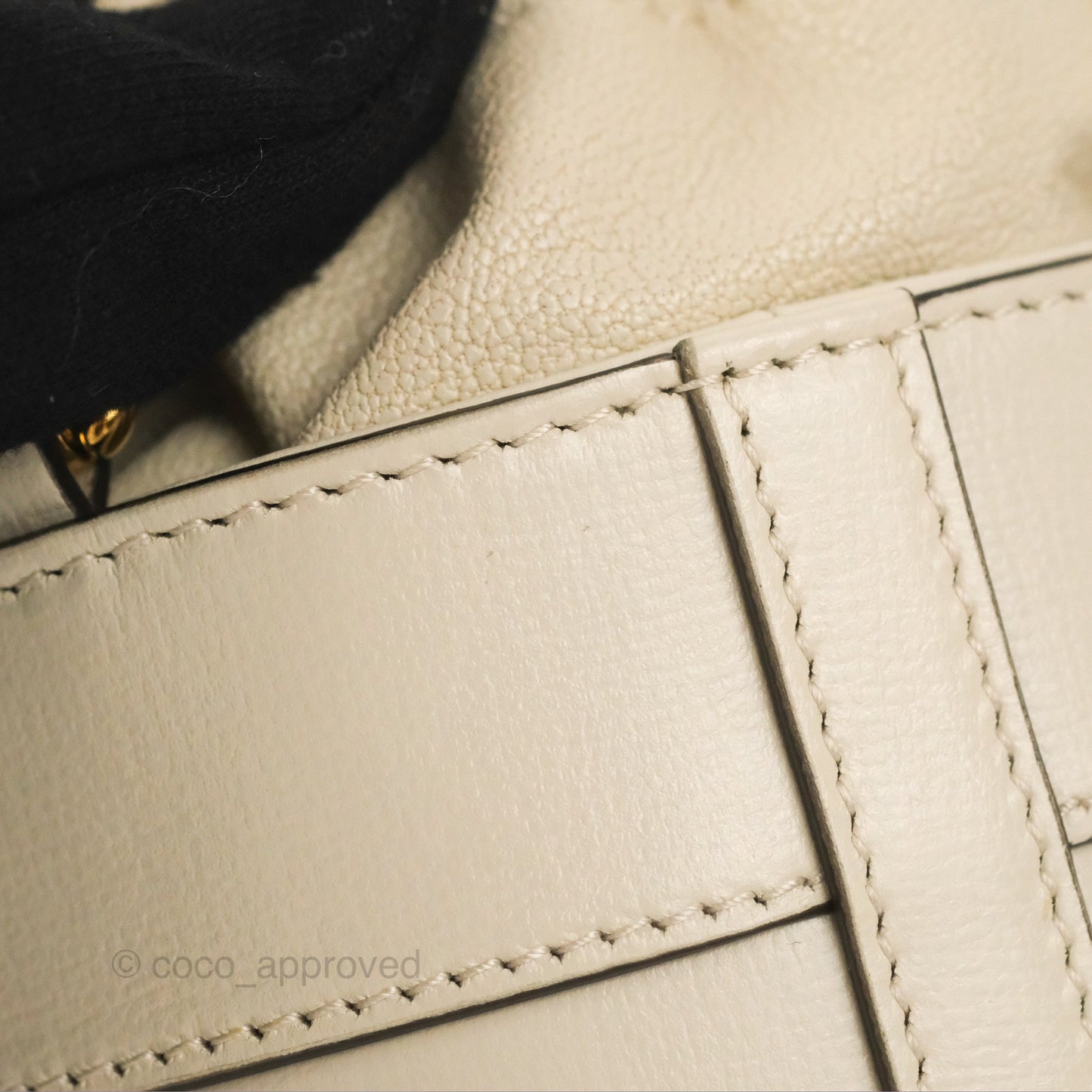 Gucci Horsebit 1955 Small Bucket Bag Cream