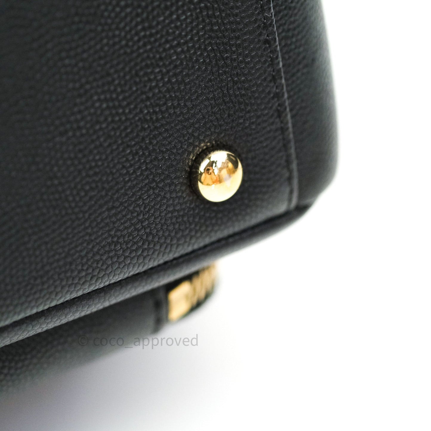 Chanel Quilted Small Business Affinity Flap Black Caviar Light Gold Hardware