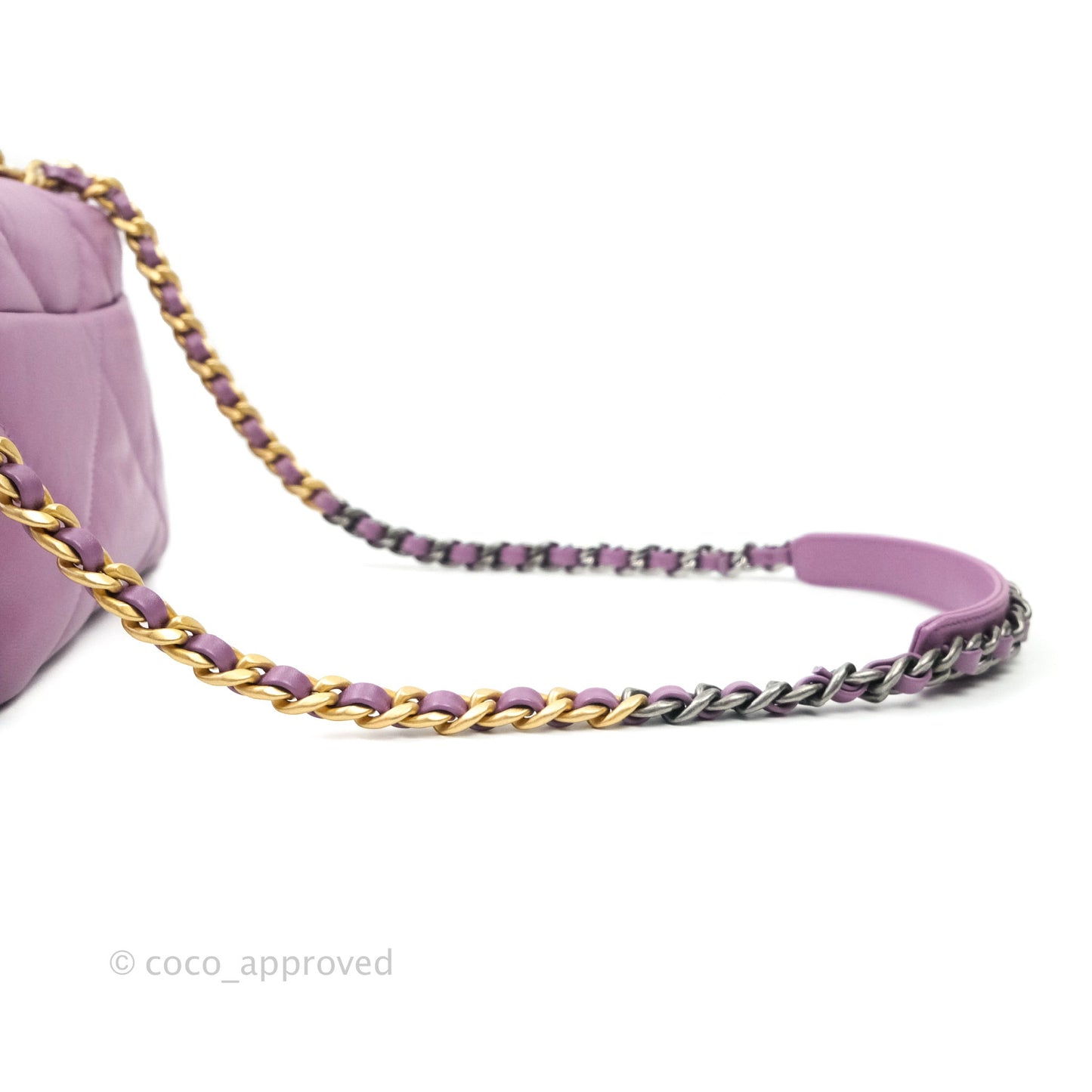 Chanel 19 Small Lavender Purple Mixed Hardware
