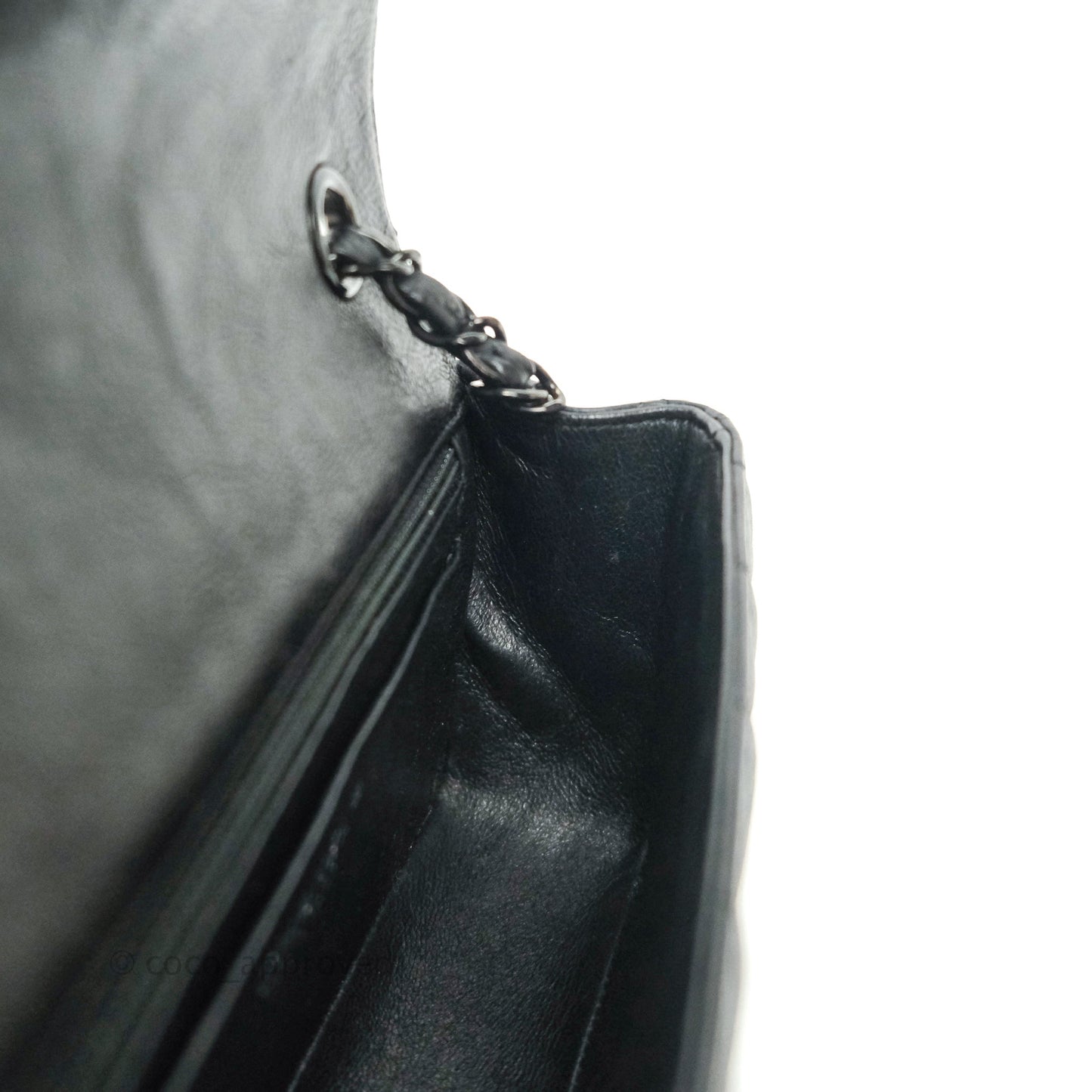 Chanel Quilted Mini Rectangular Flap So Black Crumpled Calfskin