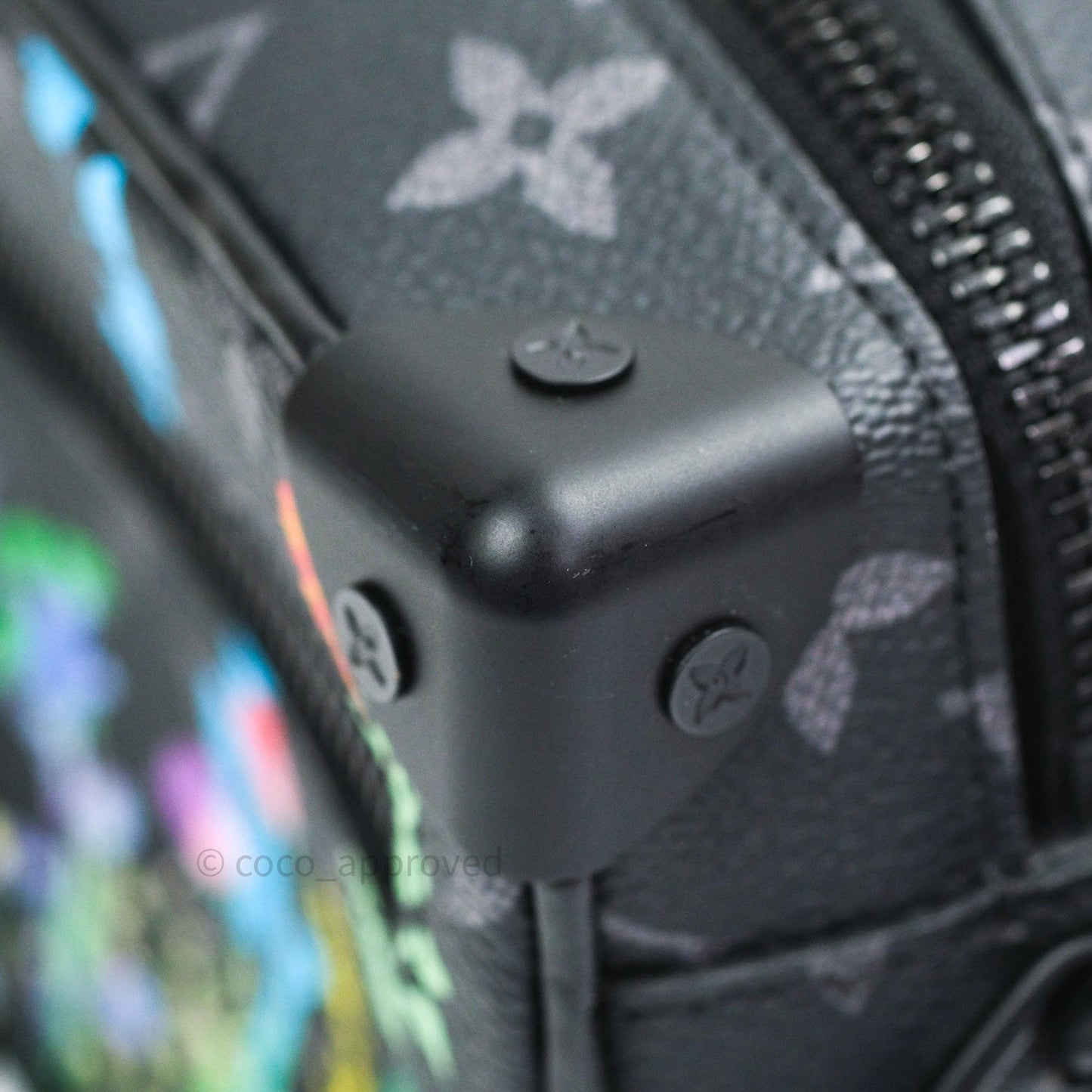 Lous Vuitton Monogram Flower Print Mini Soft Trunk Eclipse
