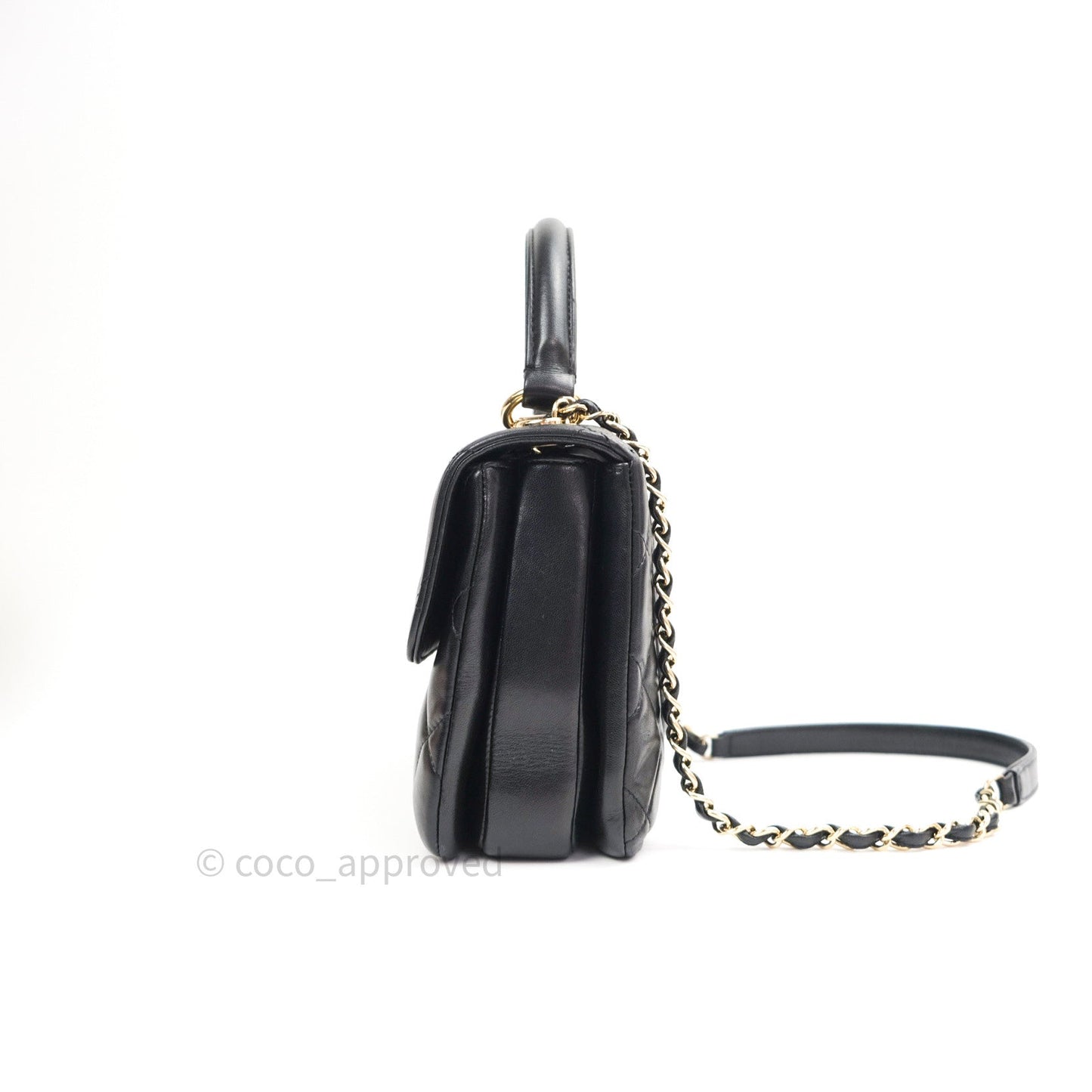 Chanel Trendy CC Small Black Lambskin Gold Hardware