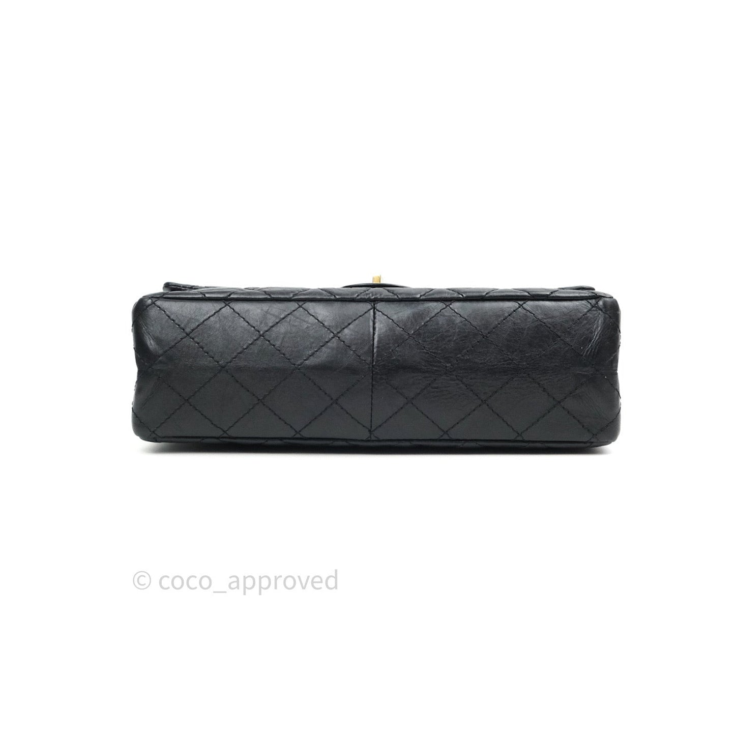 Chanel Reissue Quilted Aged Calfskin Black Gold Hardware 226