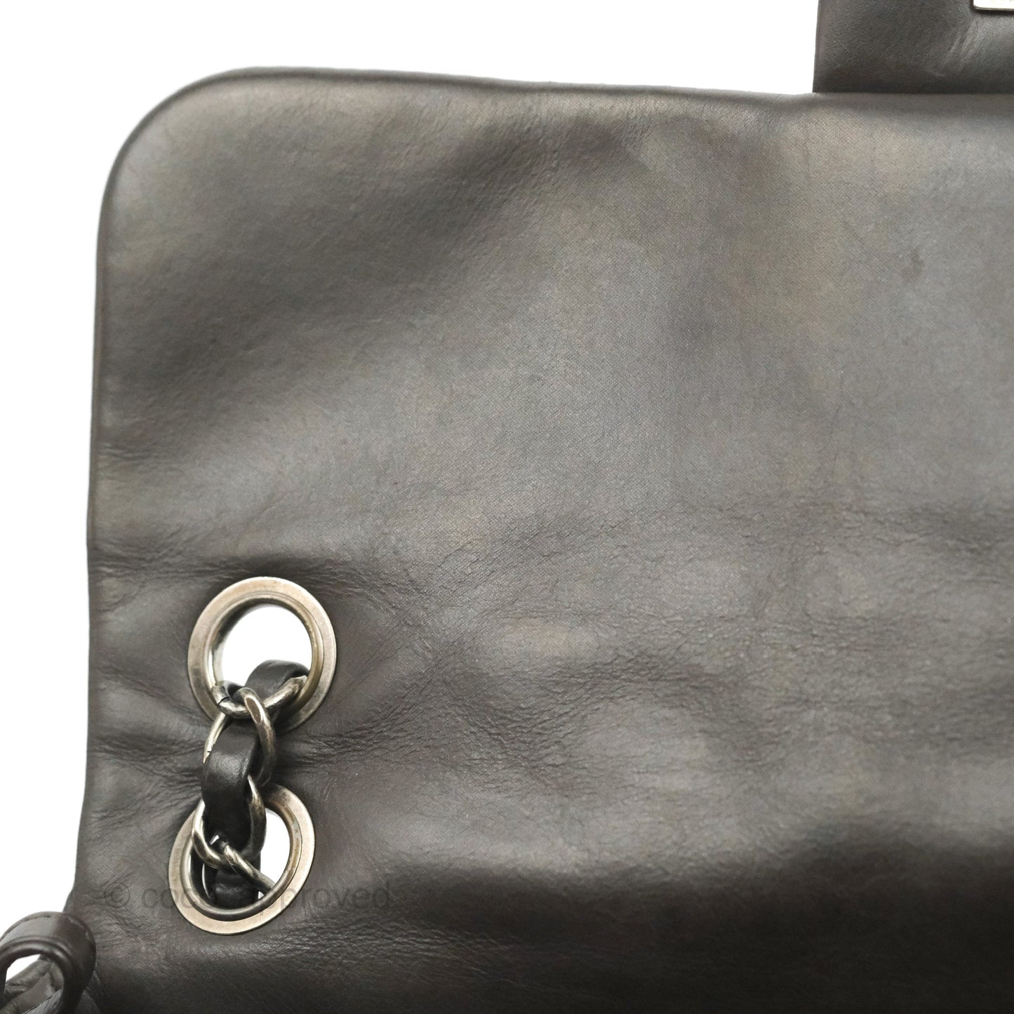 Chanel Chic Quilted Flap Bag Iridescent Dark Brown Calfskin Ruthenium Hardware