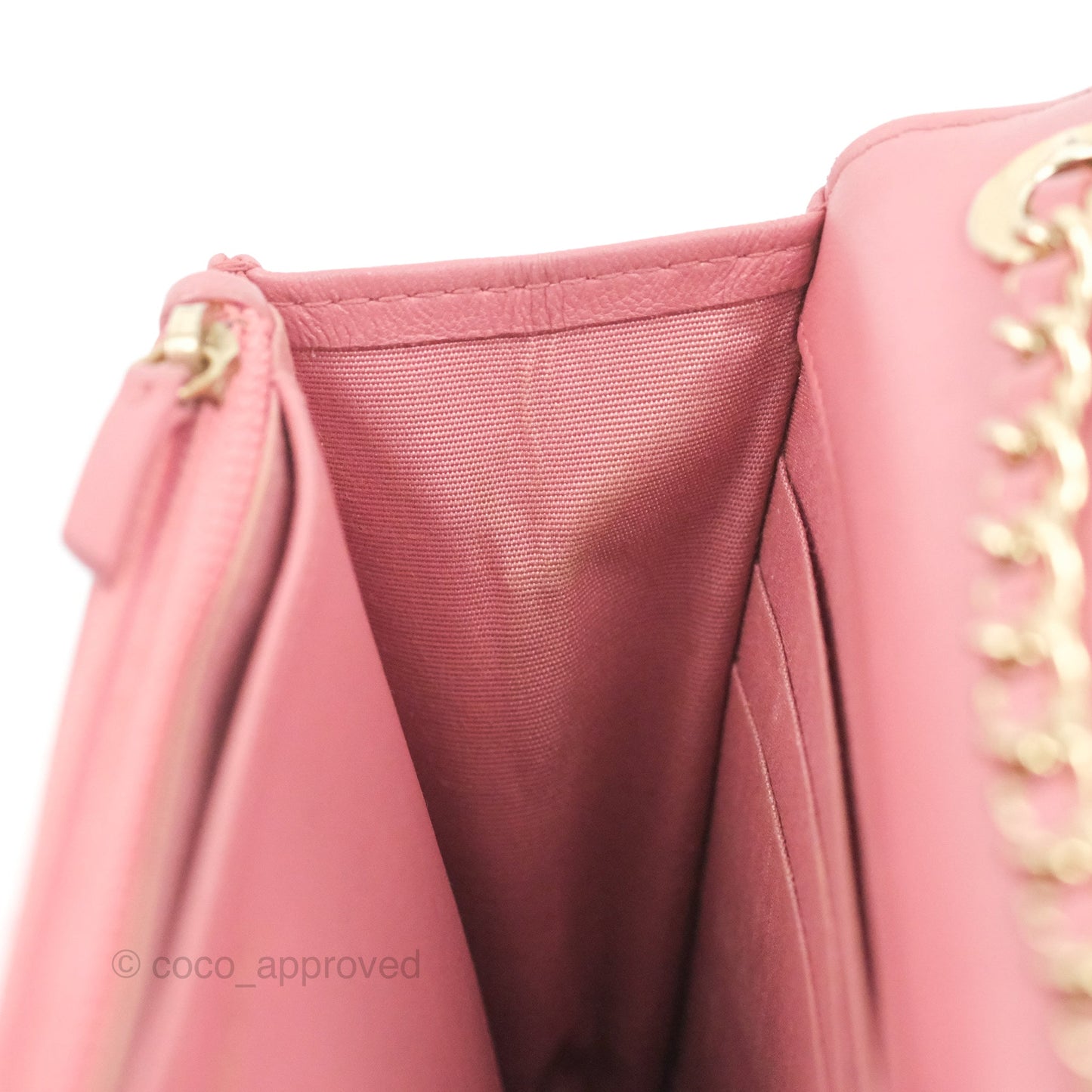 Chanel Trendy CC Chevron WOC Dark Pink Lambskin Gold Hardware
