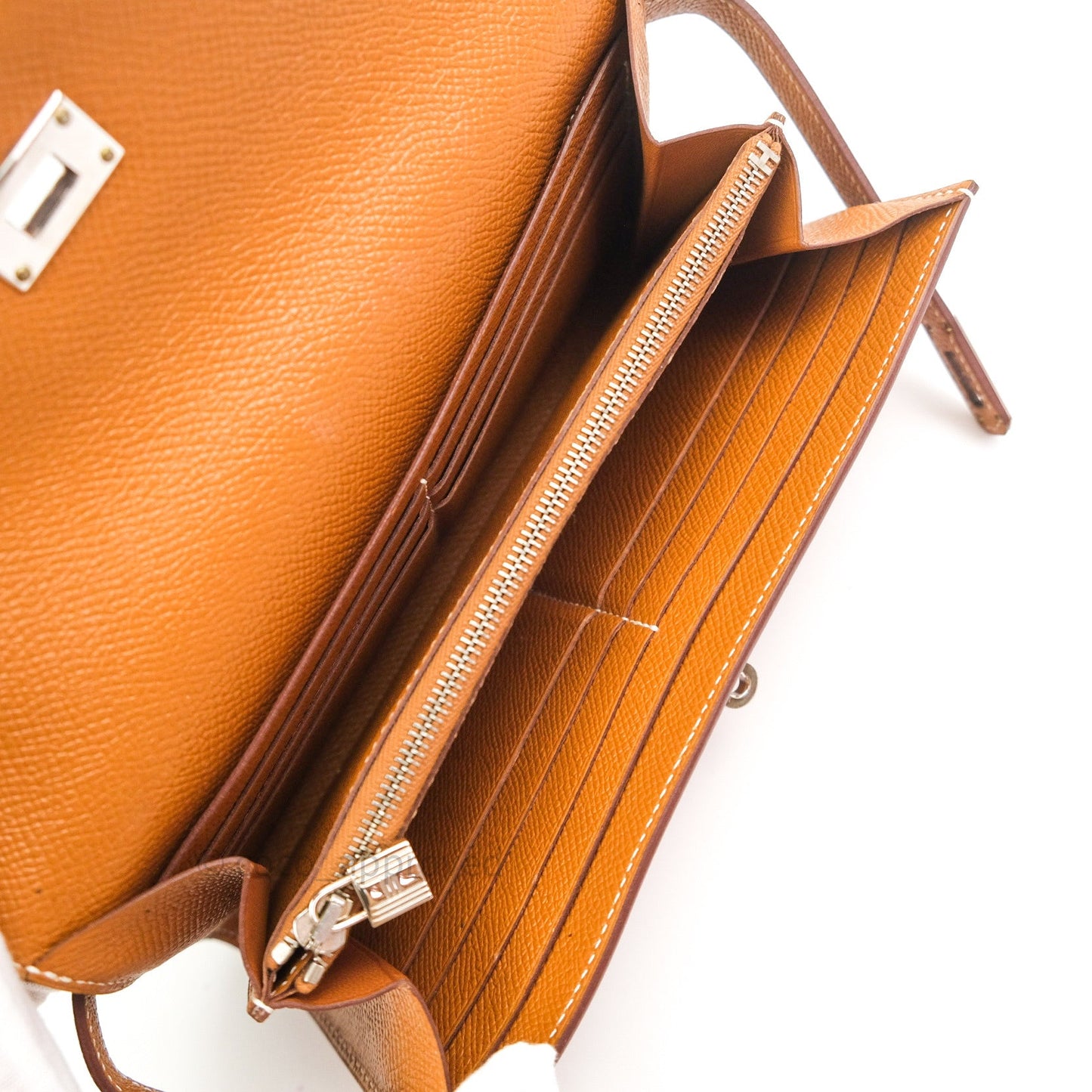 Hermès Epsom Kelly Wallet Gold Palladium Hardware