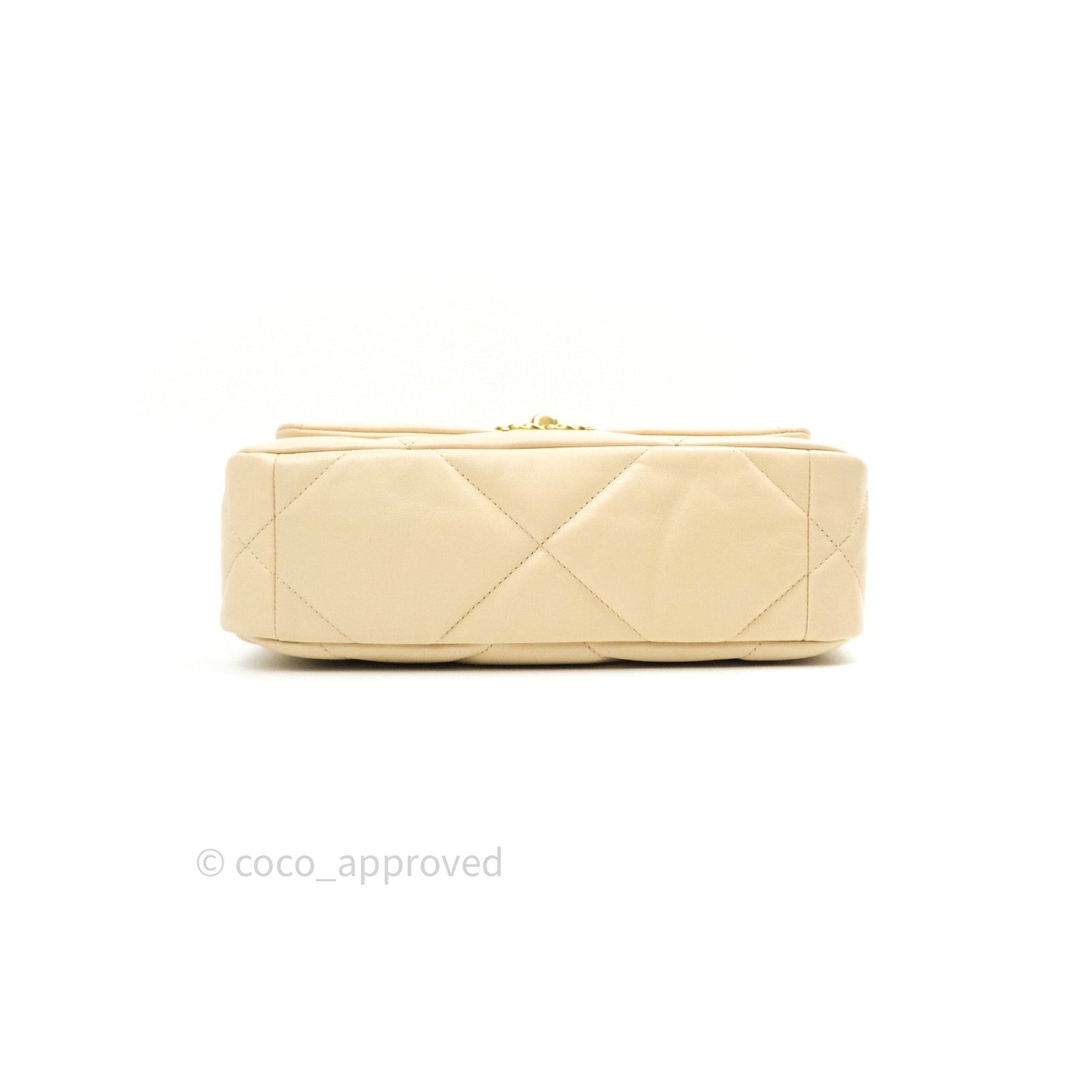 Chanel 19 Small Beige Goatskin Mixed Hardware 20A