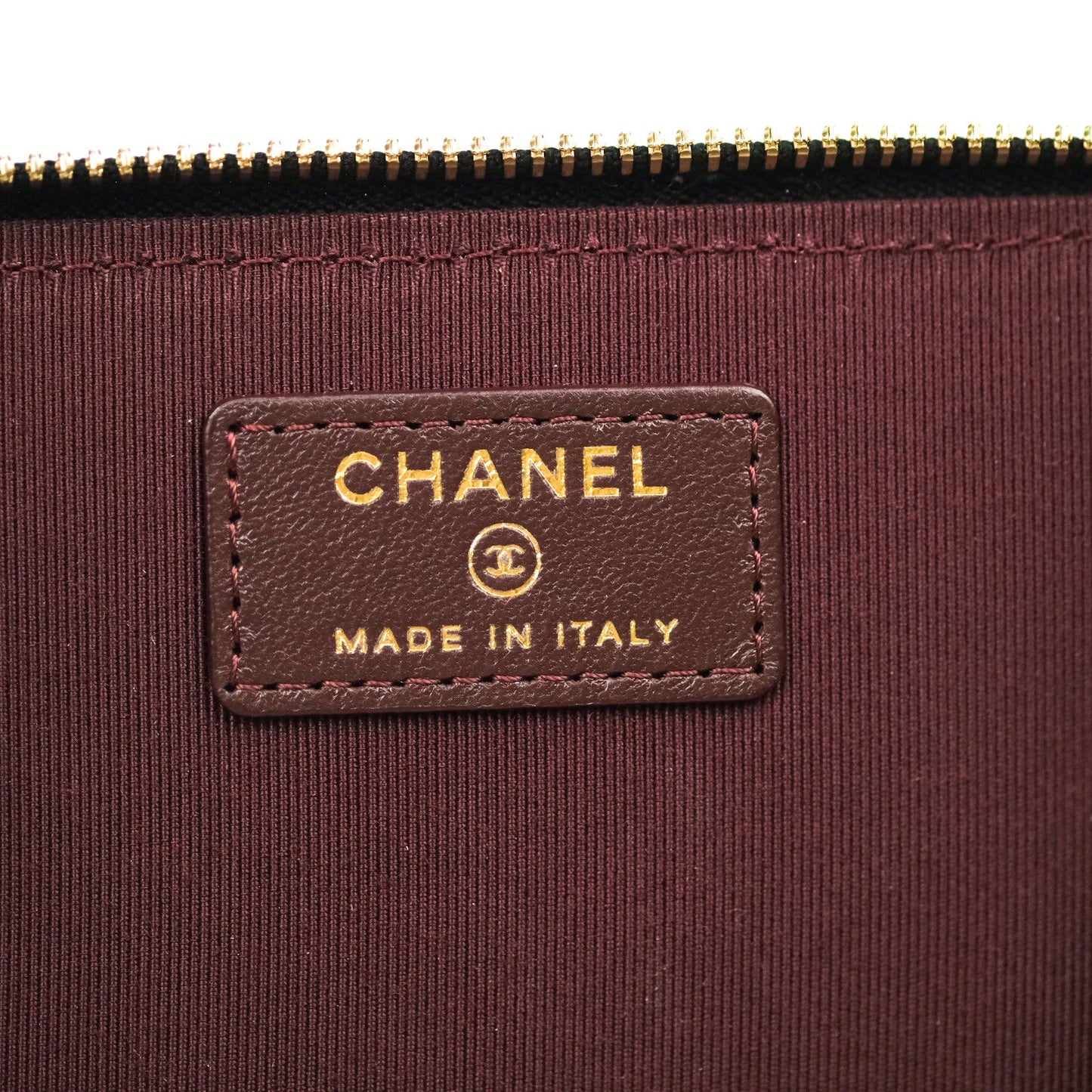 Chanel Vanity Rectangular Classic Black Lambskin Gold Hardware