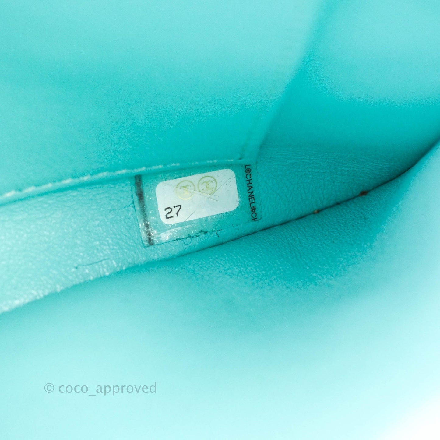 Chanel Trendy CC Chevron Lambskin Flap Bag Tiffany Blue Gold Hardware