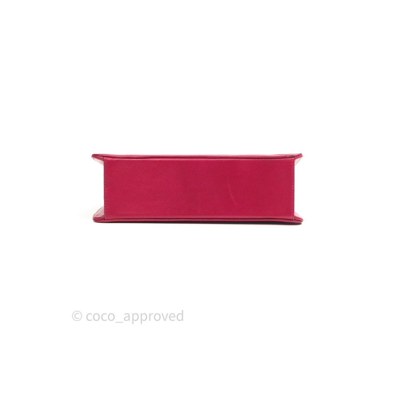 Chanel Vintage Dark Red Pink Lambskin 24K Gold Hardware
