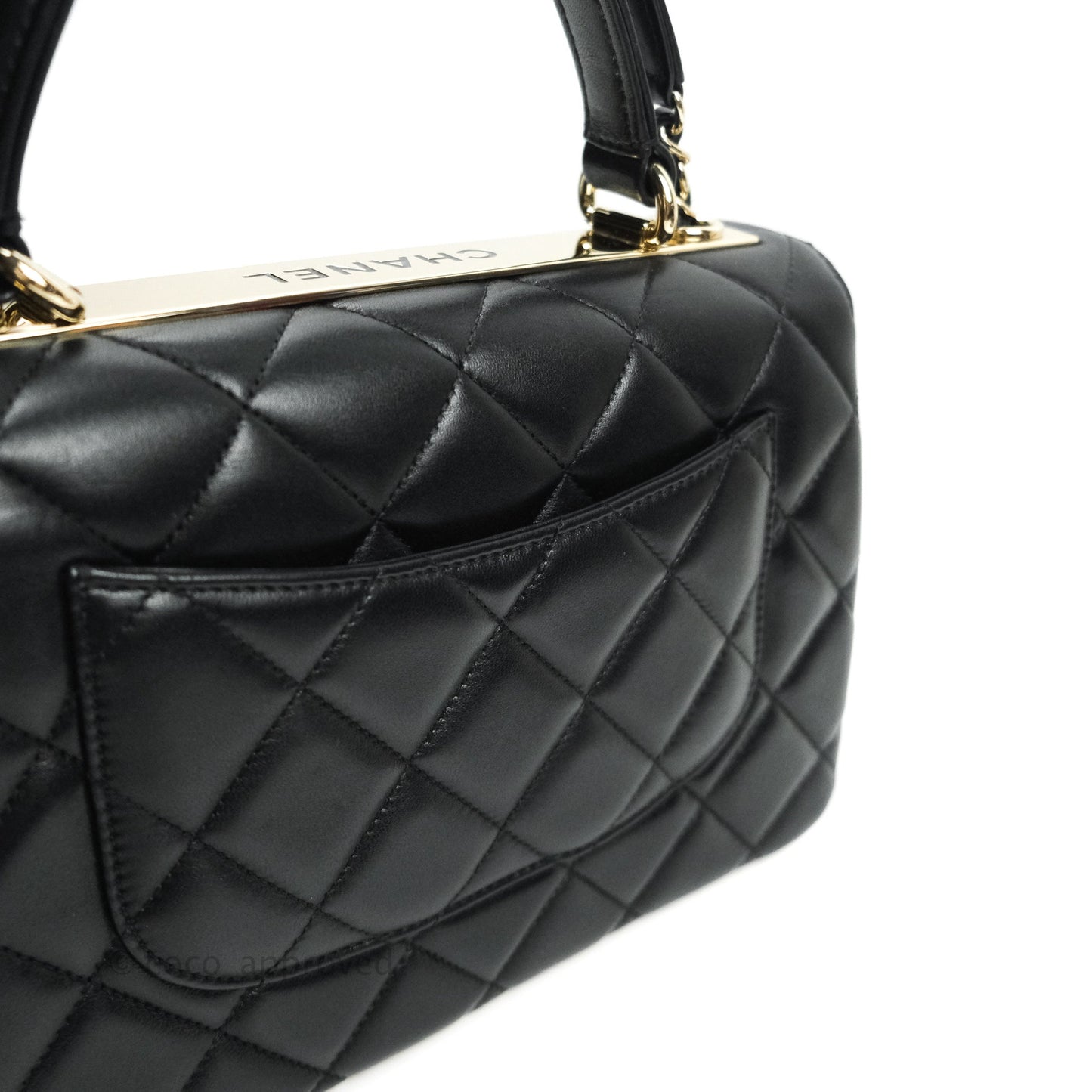 Chanel Trendy CC Small Black Lambskin Gold Hardware
