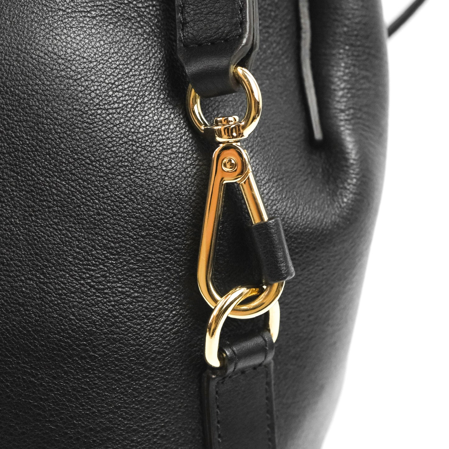 Chloe Small Faye Backpack Suede Calfskin Black Gold Hardware